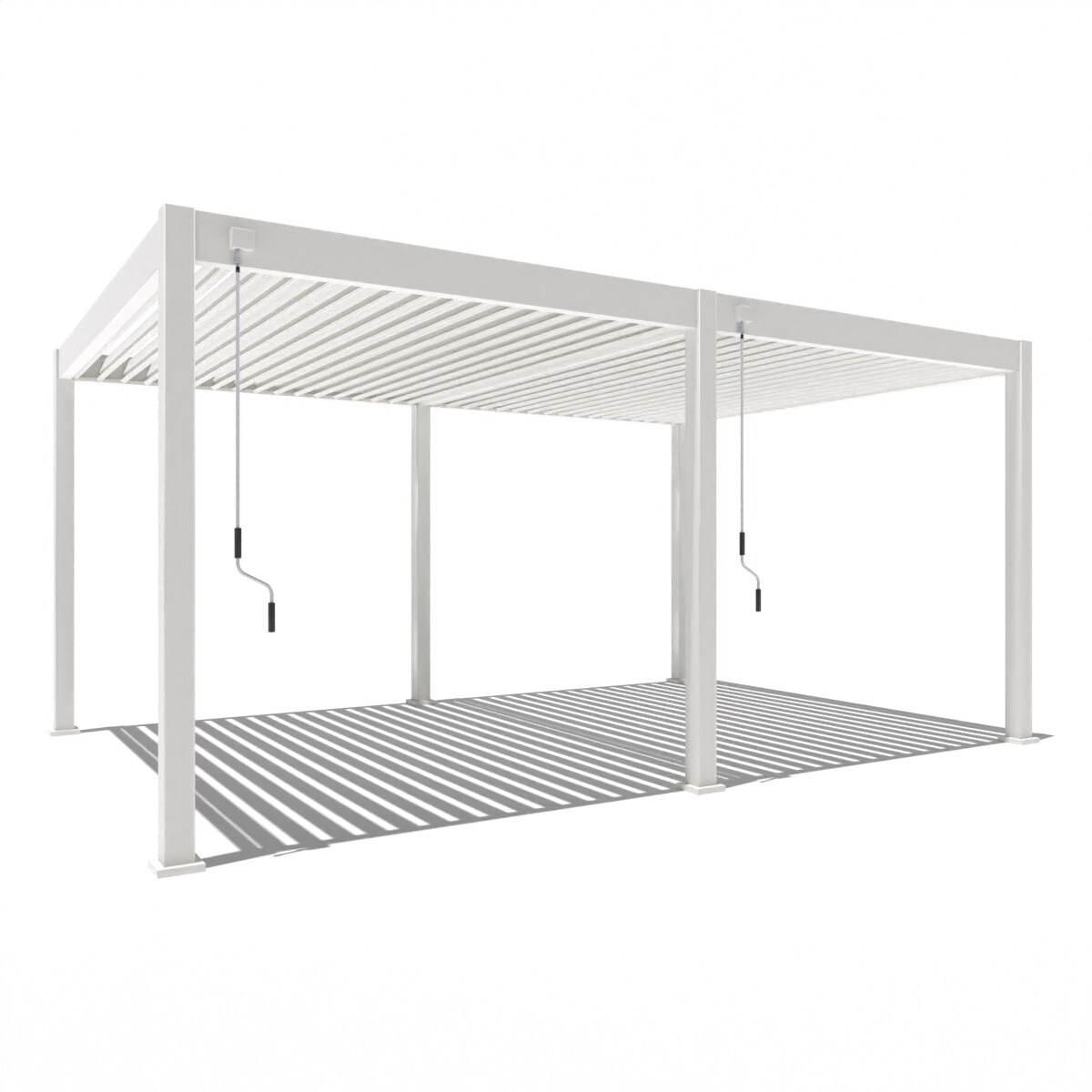 Superior Pergola 3,6 m x 5,3 m weiß