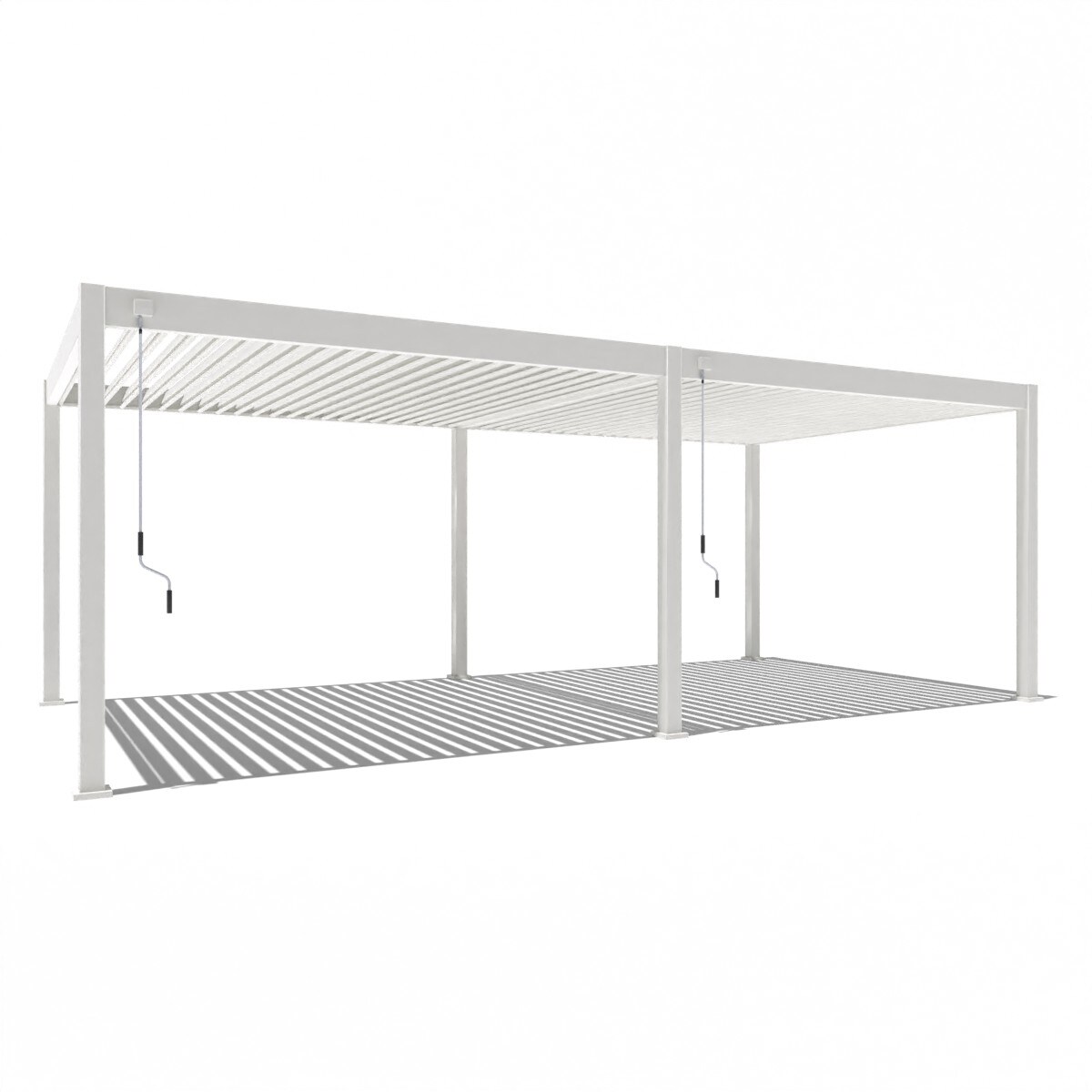 Superior Pergola 3,6 m x 7,2 m weiß