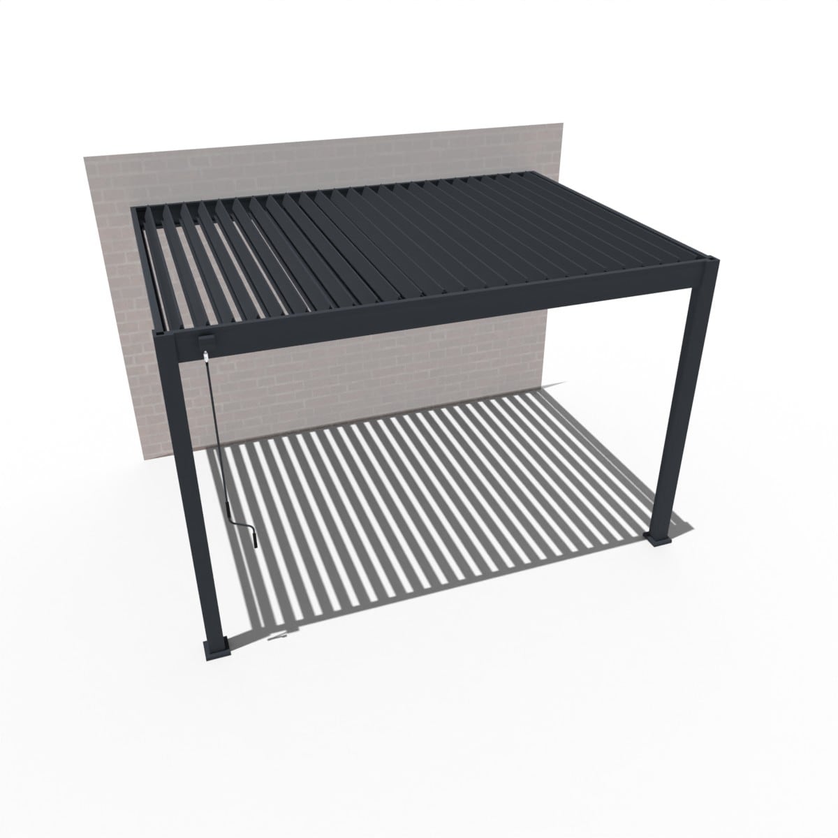 PergoLine Superior Wand Pergola 3 m x 3,6 m anthrazit 