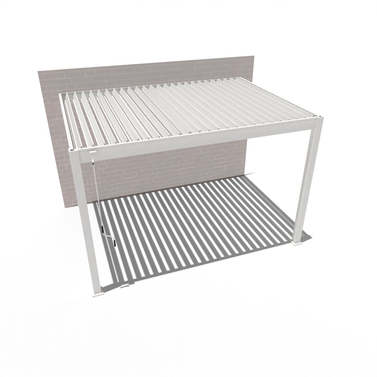 Superior Wand Pergola 3 m x 3,6 m weiß