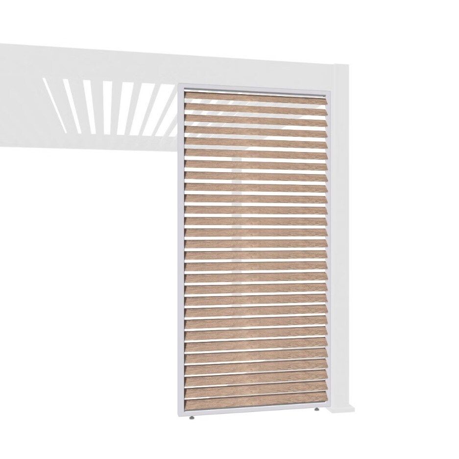 Pergoline Paneel Horizontal 1,13 Meter weiss holz