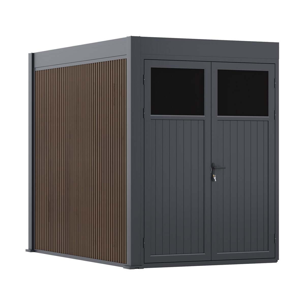 Pergoline Anbau-Gartenhaus für Pergola 3x2M Anthrazit