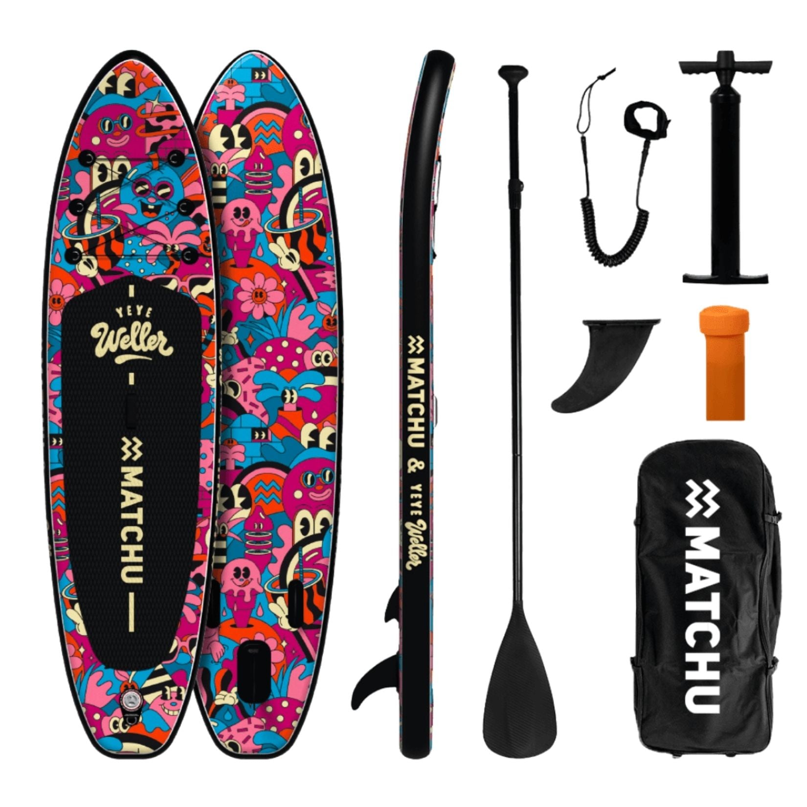 MATCHU Stand Up Paddle Yeye Weller 320x81 cm - Aufblasbares Sup Board - Limited Edition 
