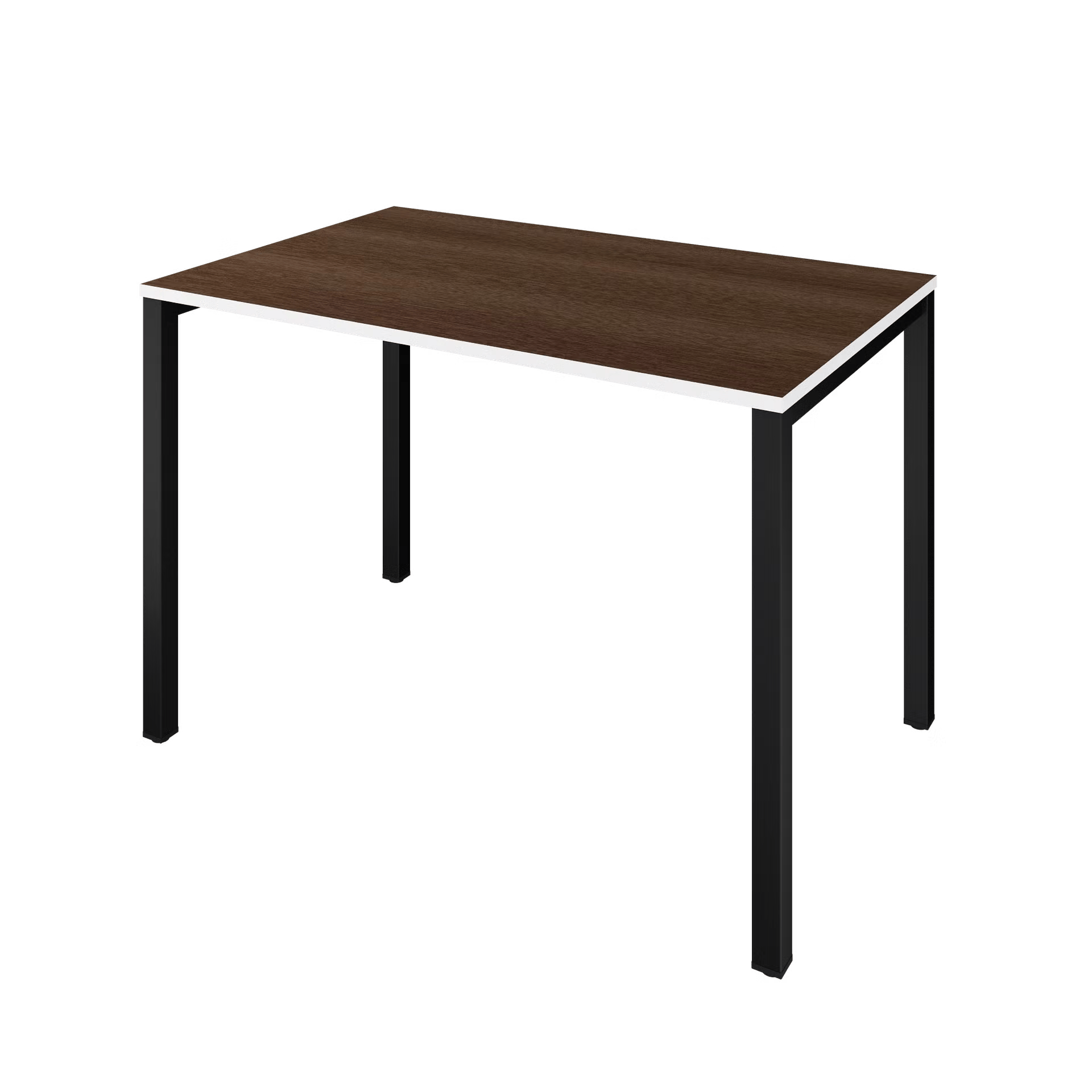 Letti Moderni Schreibtisch Coeu 110x70 cm &ndash; Wei&szlig; mit Eiche Wei&szlig; Dekor 