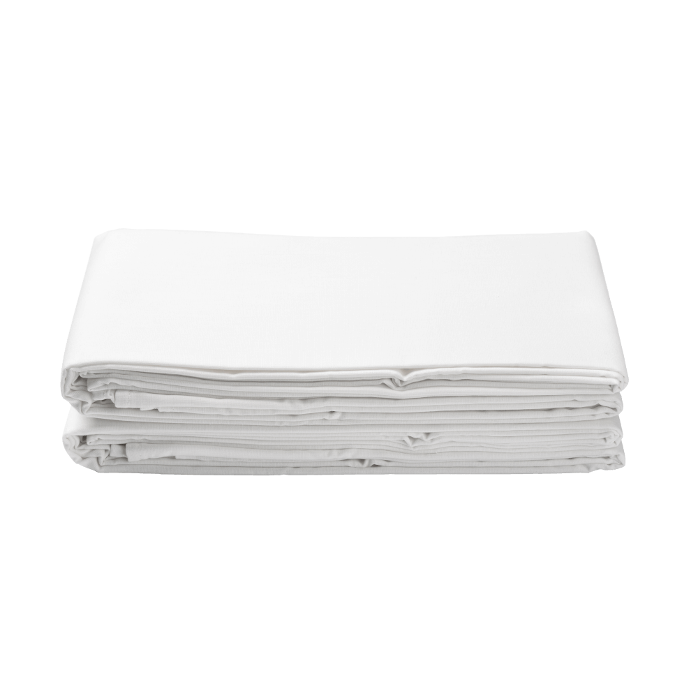 Letti Moderni Bettlaken 200x240 Wei&szlig; aus Baumwollsatin &ndash; 100 % Baumwolle, mercerisiert, gl&auml;nzend & atmungsaktiv 