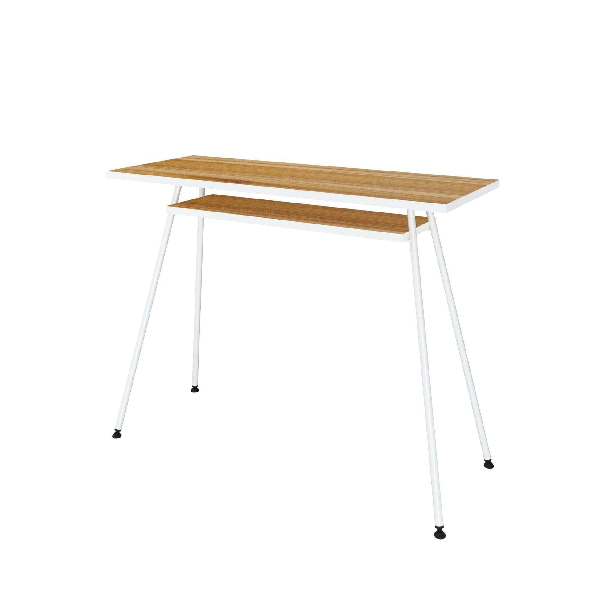 Letti Moderni B&uuml;rotisch Kost Dash 100x40 cm &ndash; Walnuss Tr&oacute;ia mit Wei&szlig; 