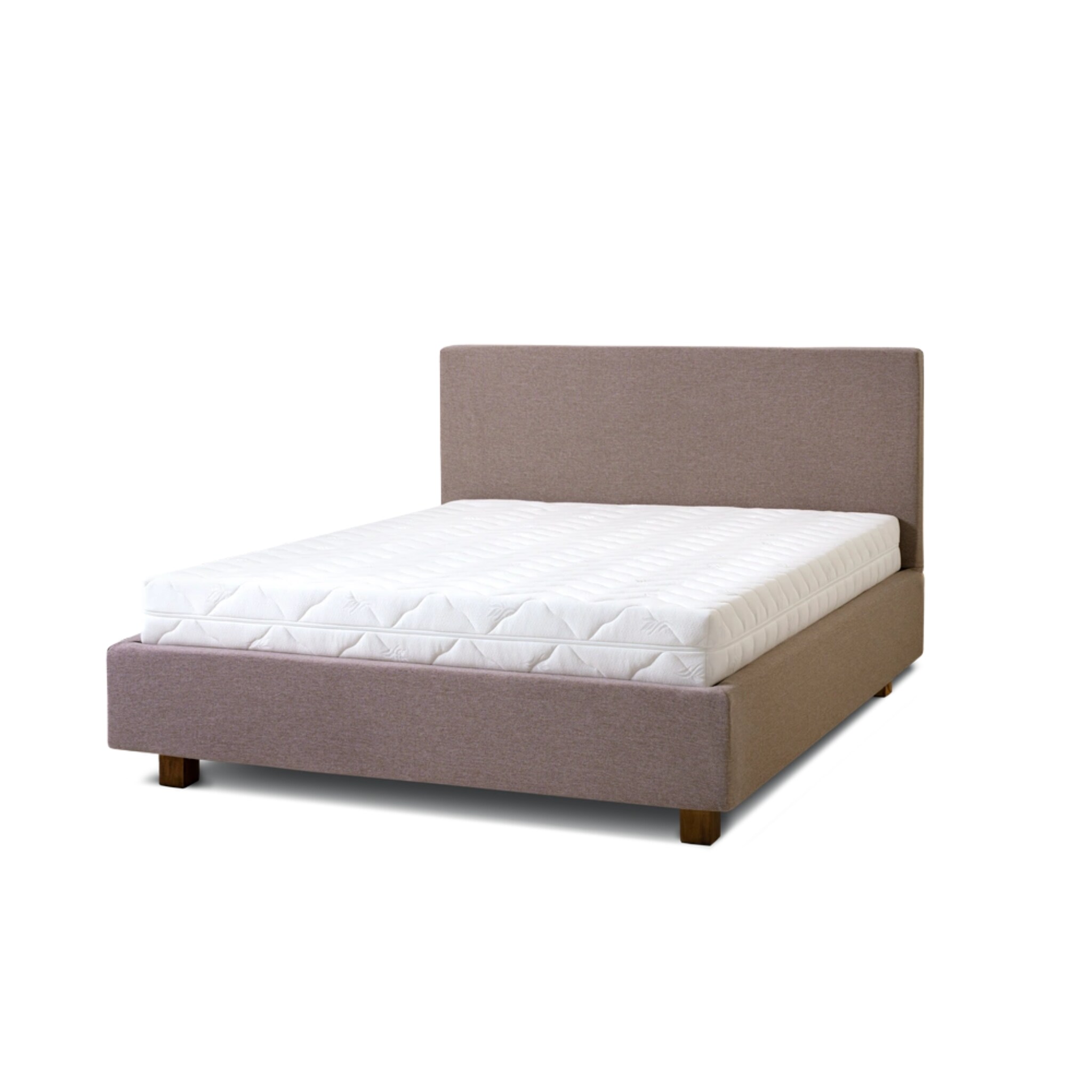 Letti Moderni Polsterbett Puro 160x200 in Siena Brown 