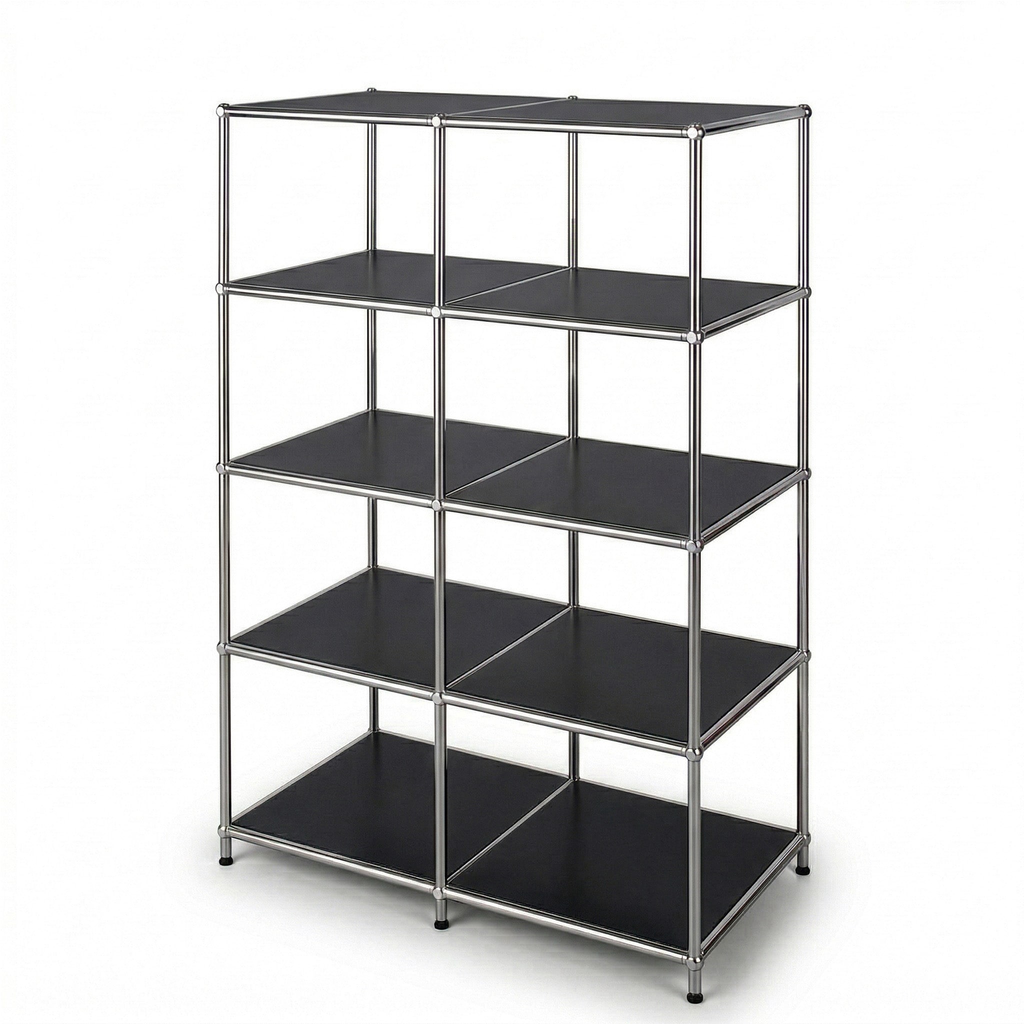 Floordirekt Metallregal | Concept Epure MK-015 | Offenes Standregal mit 5 Ablagen 