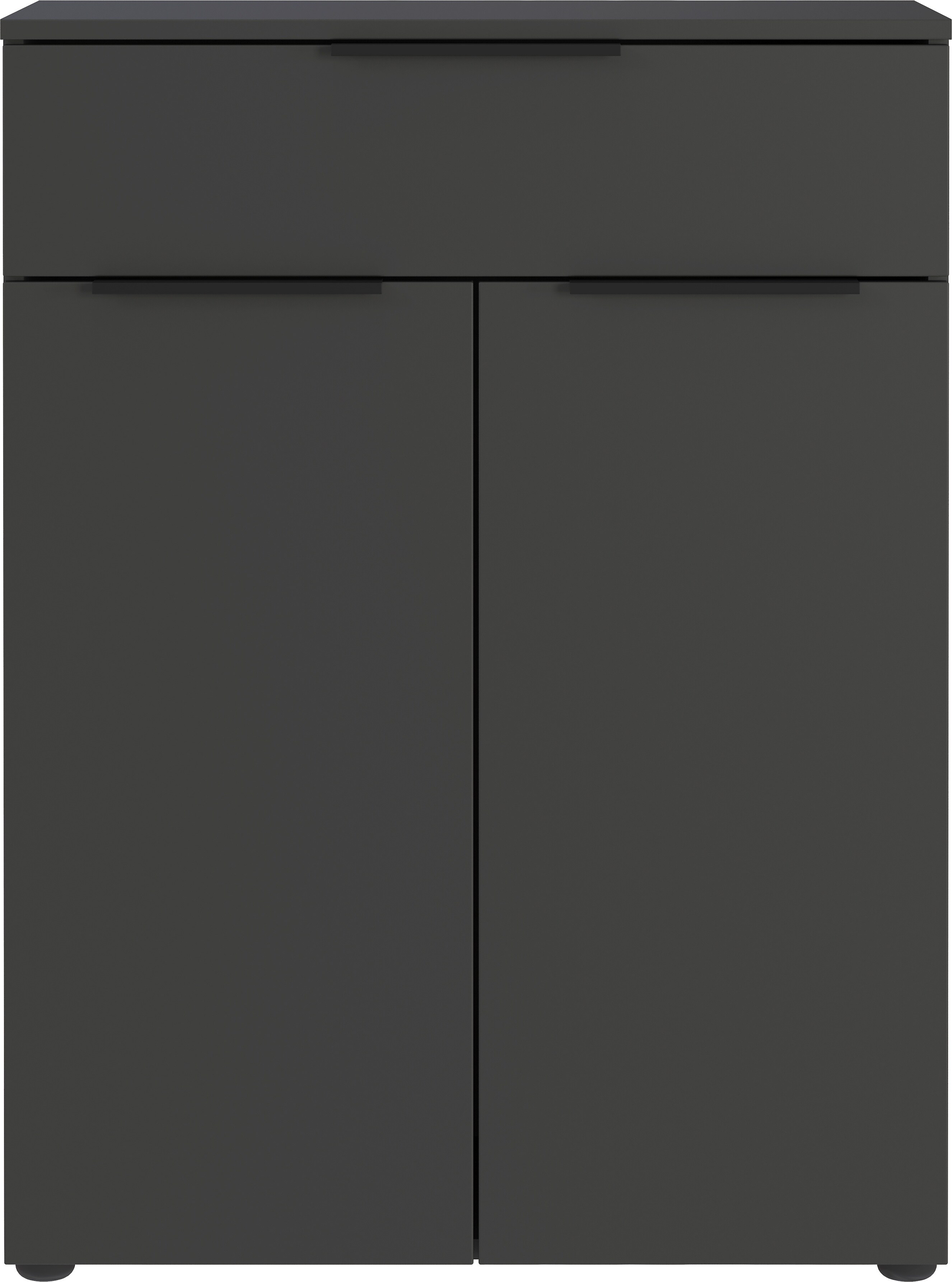 Germania Kommode 0283-547 GW-Crandon, in Graphit, stehende oder h&auml;ngende Montage, 71 x 95 x 34 cm (BxHxT) 