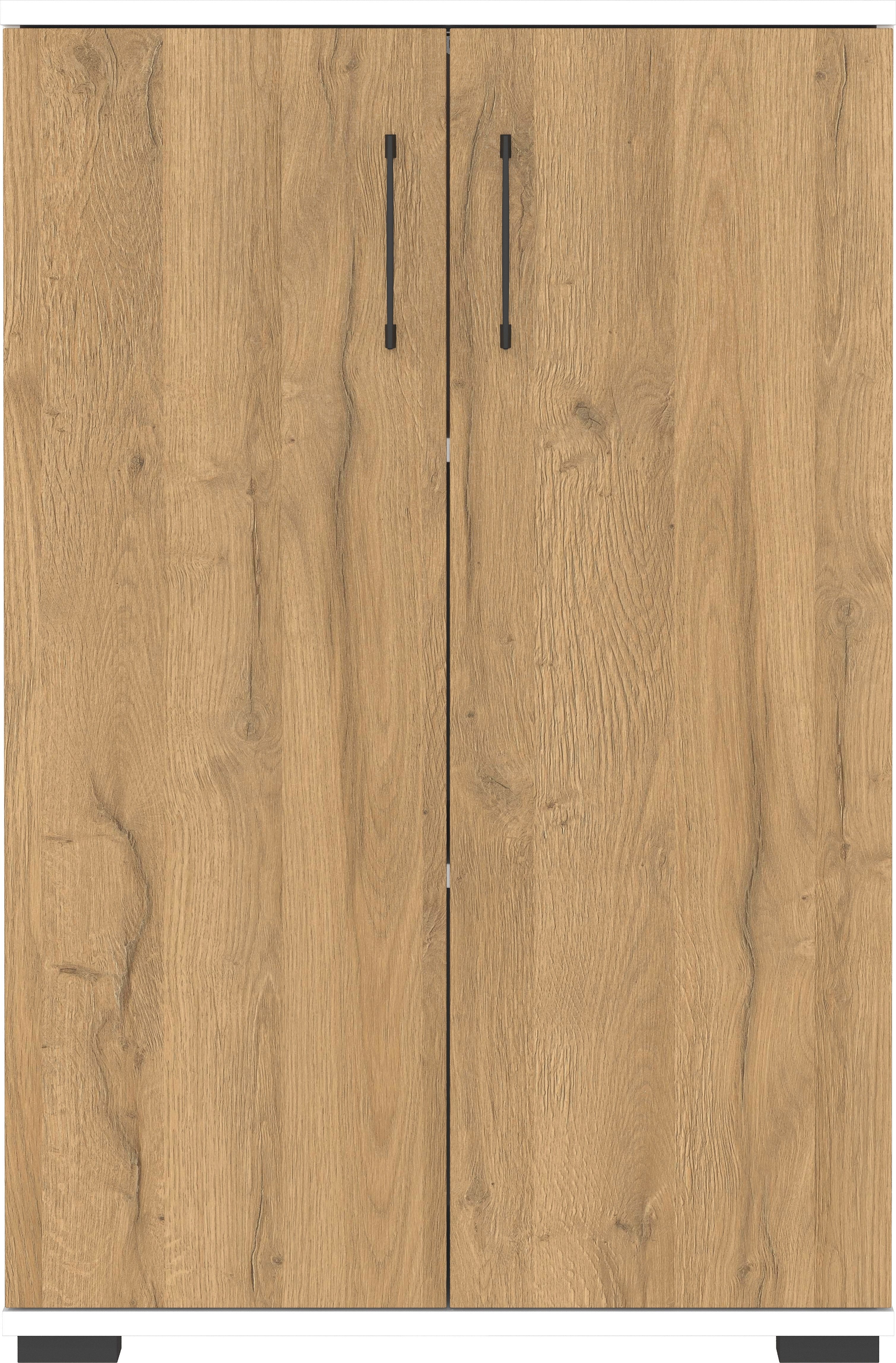 Germania Aktenschrank 4247-559 GW-Profi, Eiche-Nb., mit Metallgriffen, 80 x 123 x 40 cm (BxHxT) 