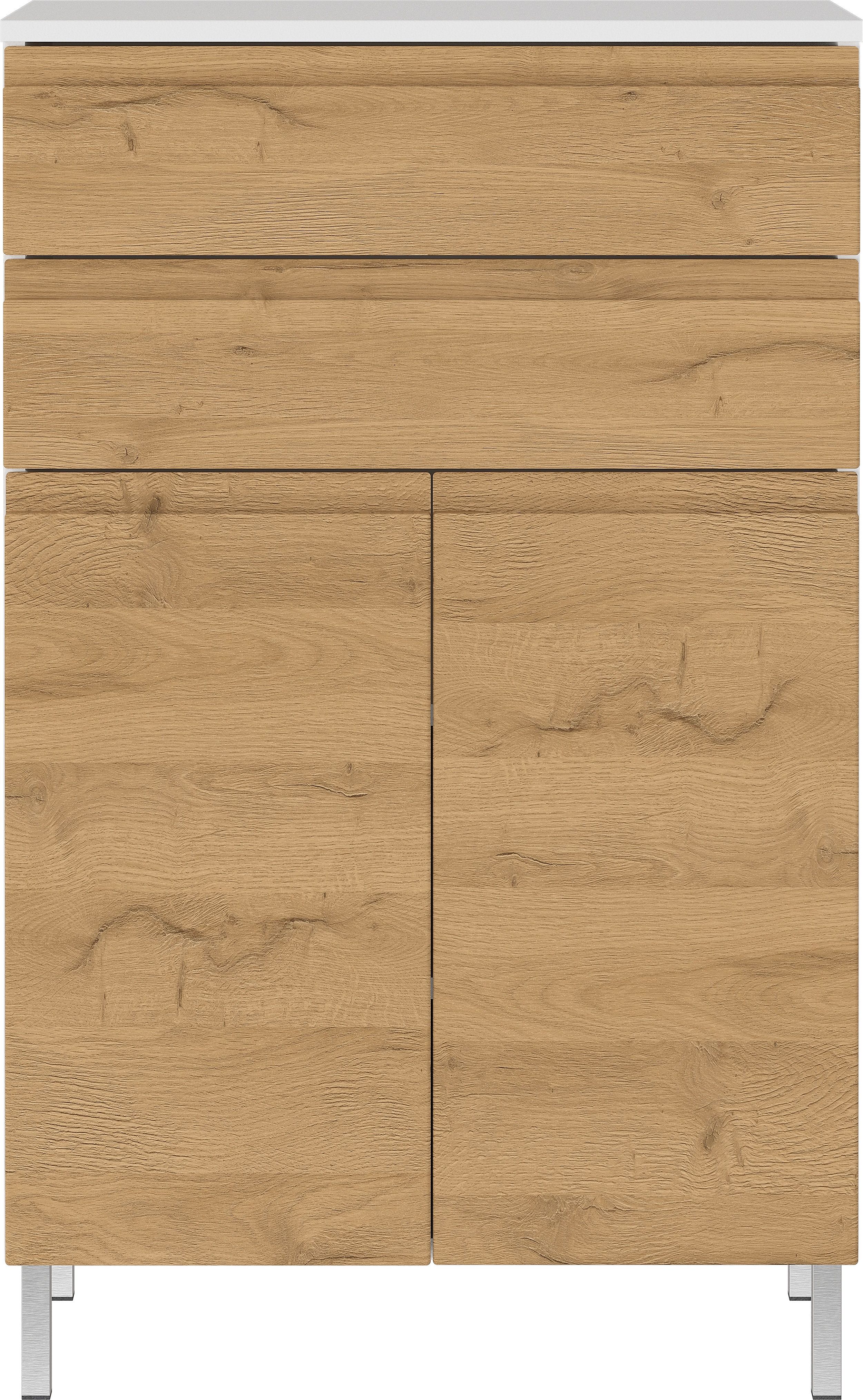 Germania Kommode 4332-559 GW-Torrance, in Wei&szlig;/Eiche, mit T&uuml;rd&auml;mpfung, 60 x 97 x 34 cm (BxHxT) - Bild 1