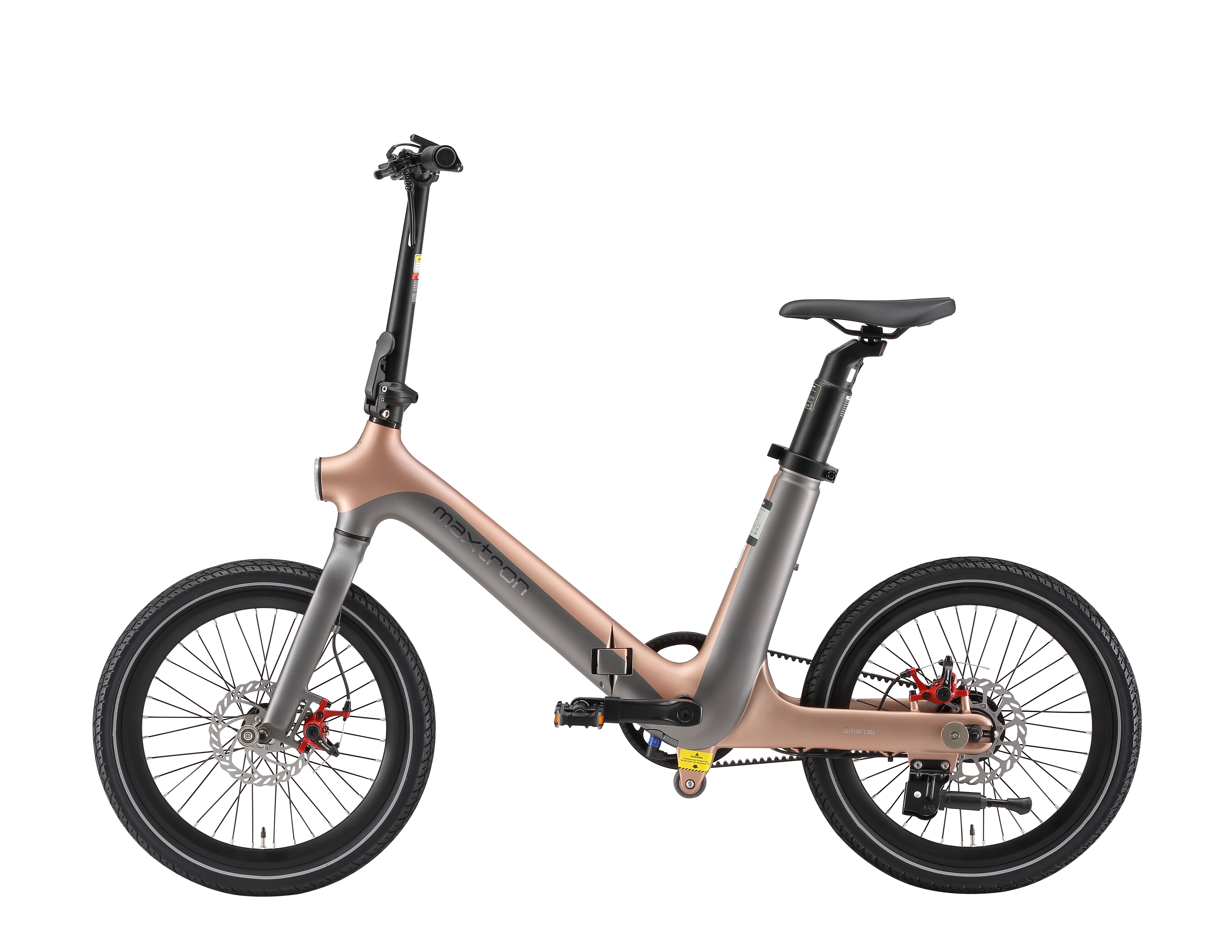 Maxtron Smart30, Falt-E-Bike, Riemenantrieb, 20" Zoll, rose-gold 