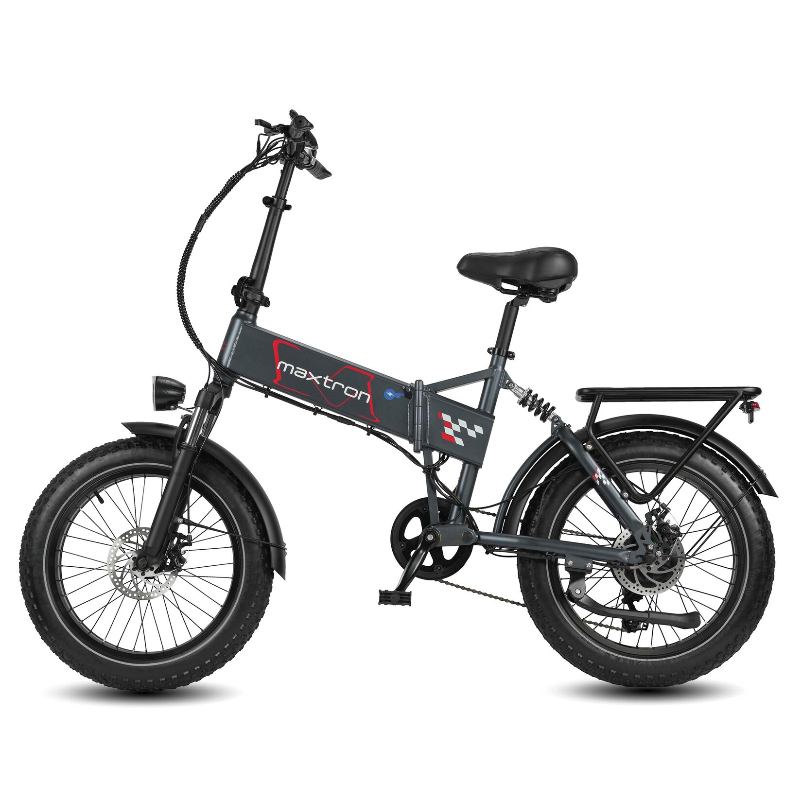 Maxtron Polaris, Falt-E-Bike, Off-road E-Bike, 20" Zoll, dunkelgrau