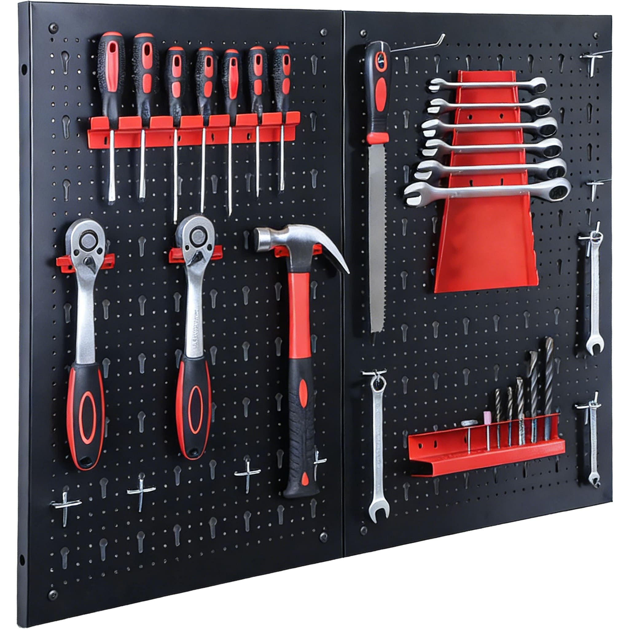 Floordirekt Werkzeugwand | Parker | Lochwand Set aus Metall mit Zubeh&ouml;r 