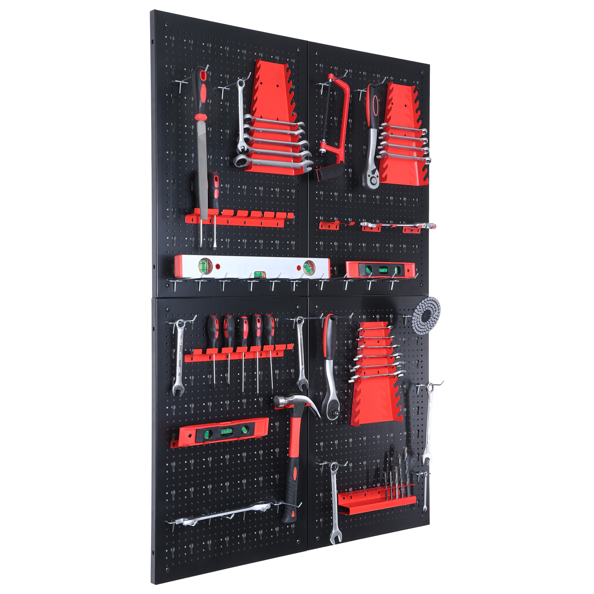 Floordirekt Werkzeugwand | Parker | Lochwand Set aus Metall mit Zubeh&ouml;r 