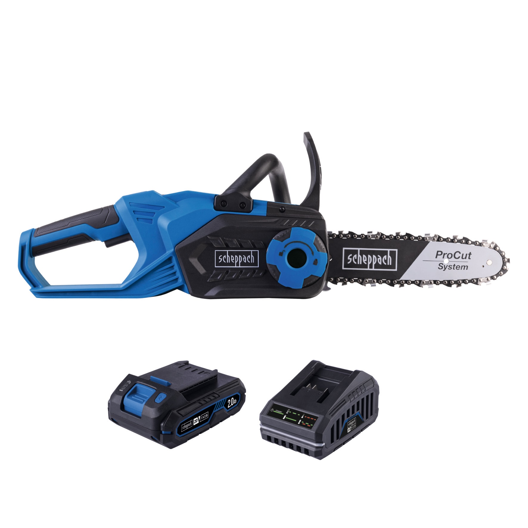 Scheppach Akku-Kettens&auml;ge C-CS254-X - SET S 