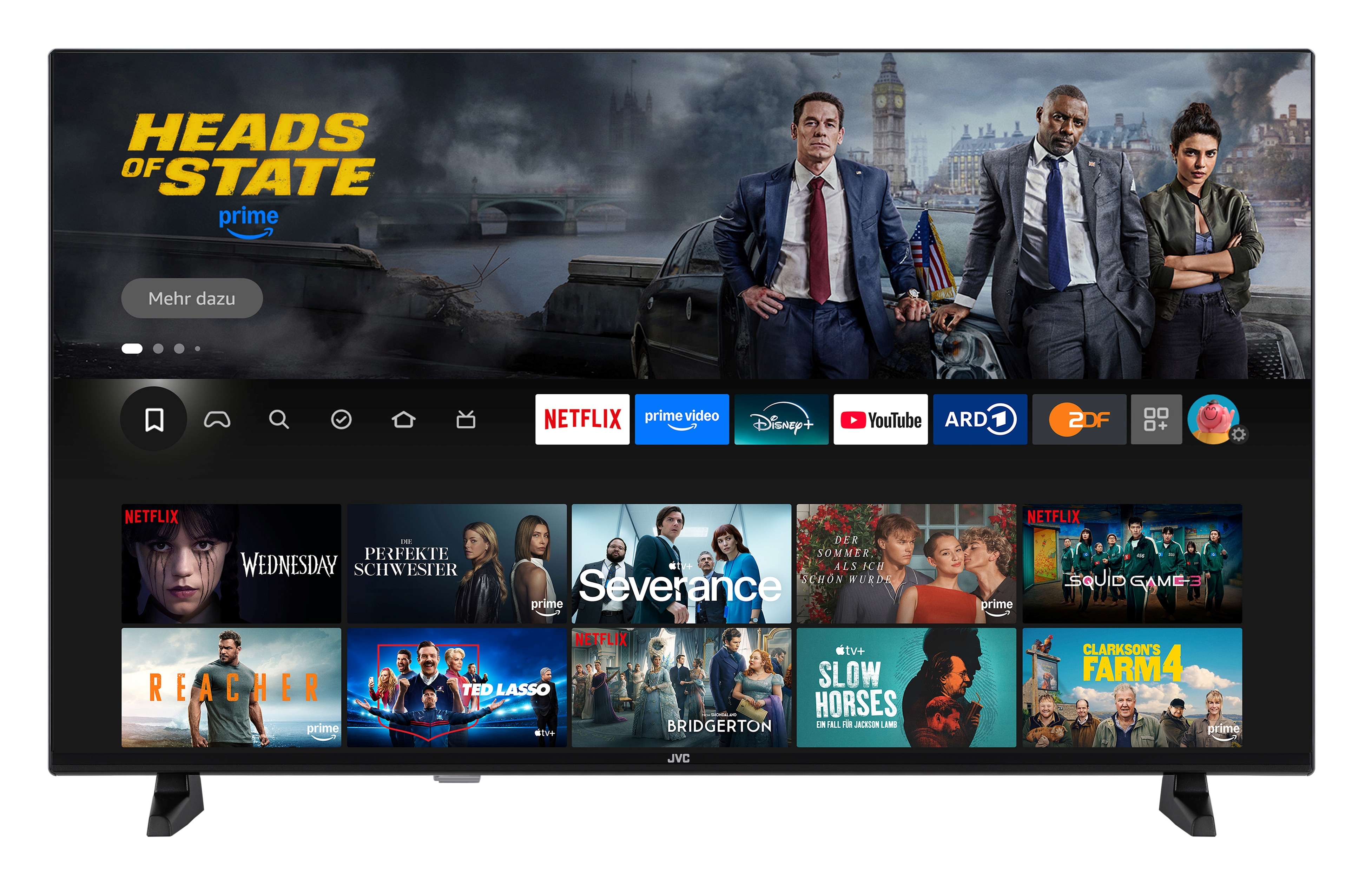 JVC LT-40VRF3555 Fernseher 40 Zoll Fire TV Full HD Smart TV HDR TV Alexa Triple-Tuner LED TV (2026) 