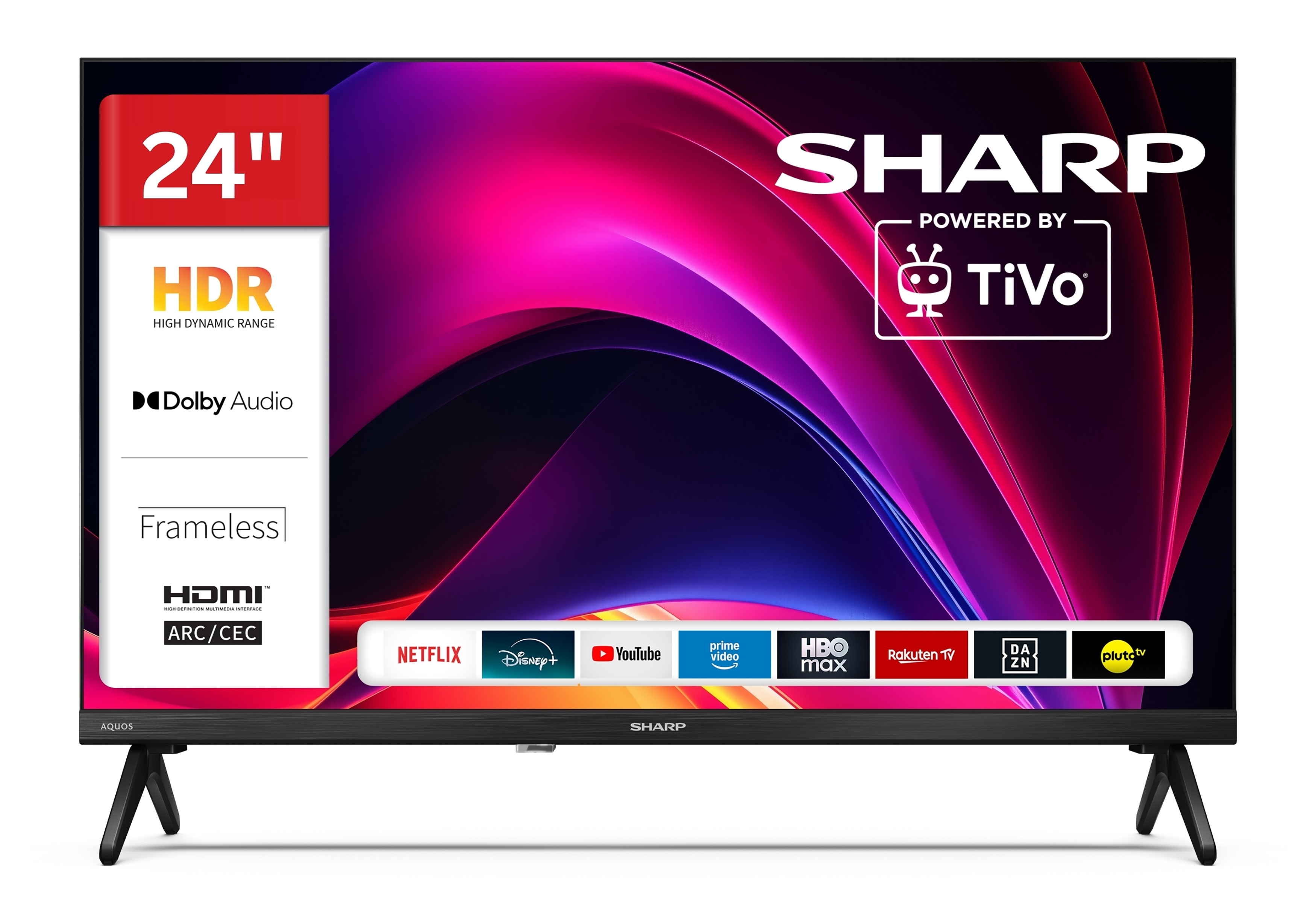 Sharp 24HE2745E Fernseher 24 Zoll Smart TV powered by TiVo - HDR Fernseher mit HD Aufl&ouml;sung (2026) 