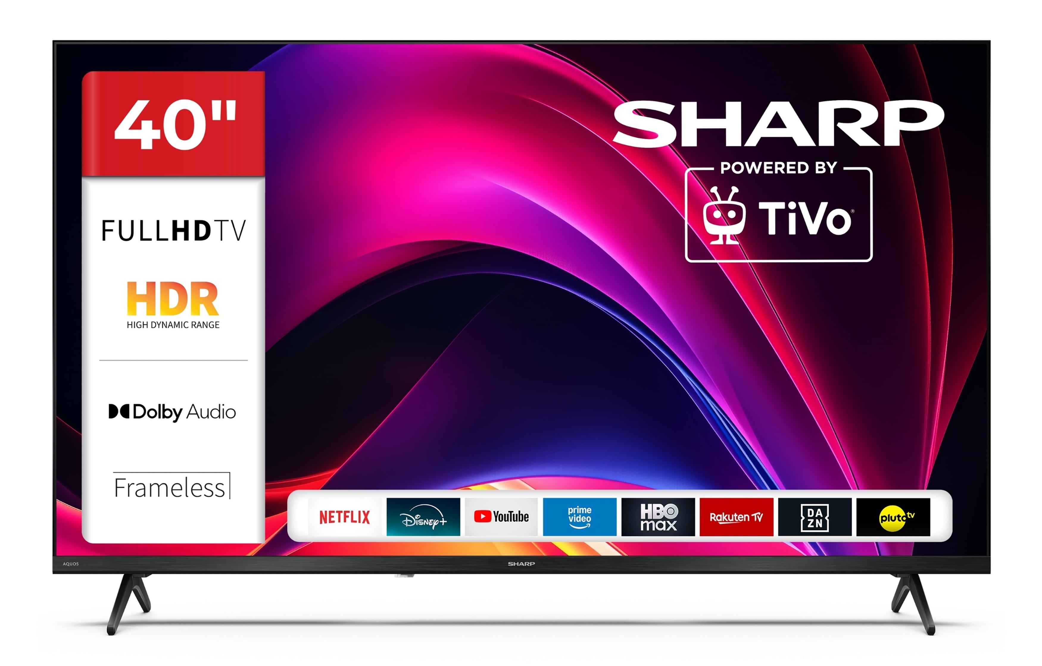 Sharp 40HE2745E Fernseher 40 Zoll Smart TV powered by TiVo - HDR Fernseher Full HD Aufl&ouml;sung (2026) 