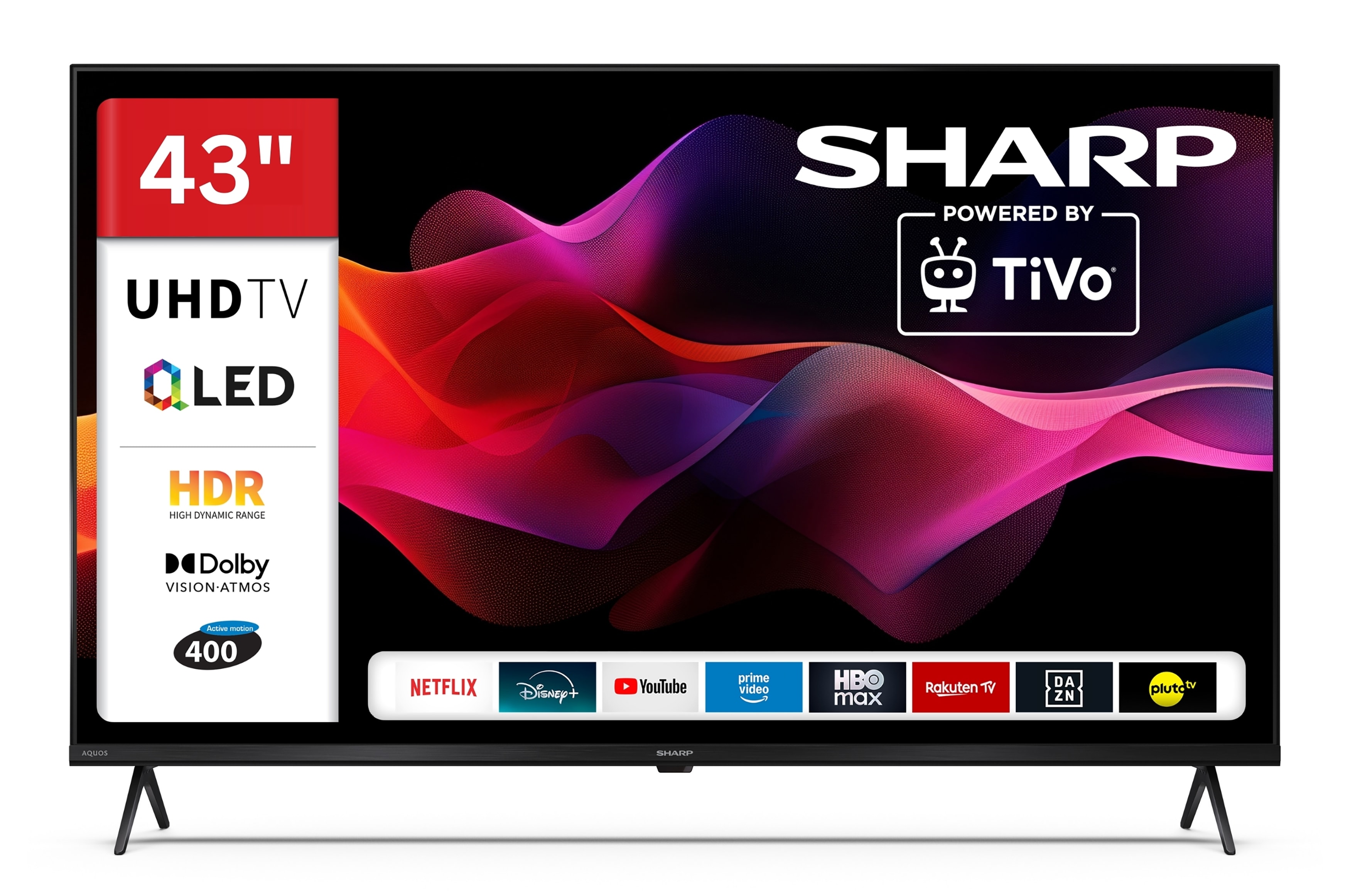 Sharp 43HM5745E QLED Fernseher 43 Zoll Smart TV by TiVo 4K UHD Fernseher mit HDR Dolby Vision (2026) 