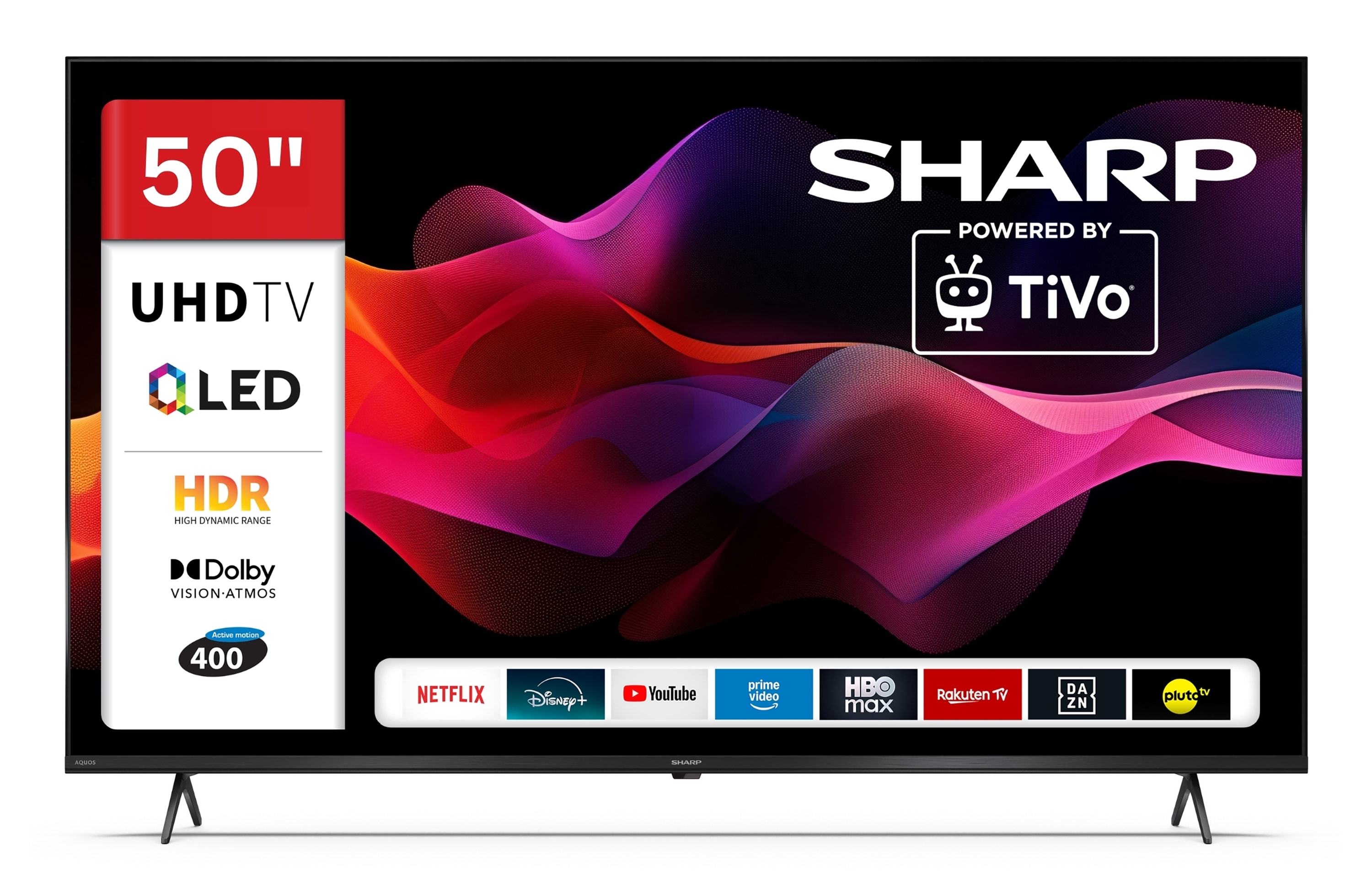 Sharp 50HM5745E QLED Fernseher 50 Zoll Smart TV by TiVo 4K UHD Fernseher mit HDR Dolby Vision (2026) 