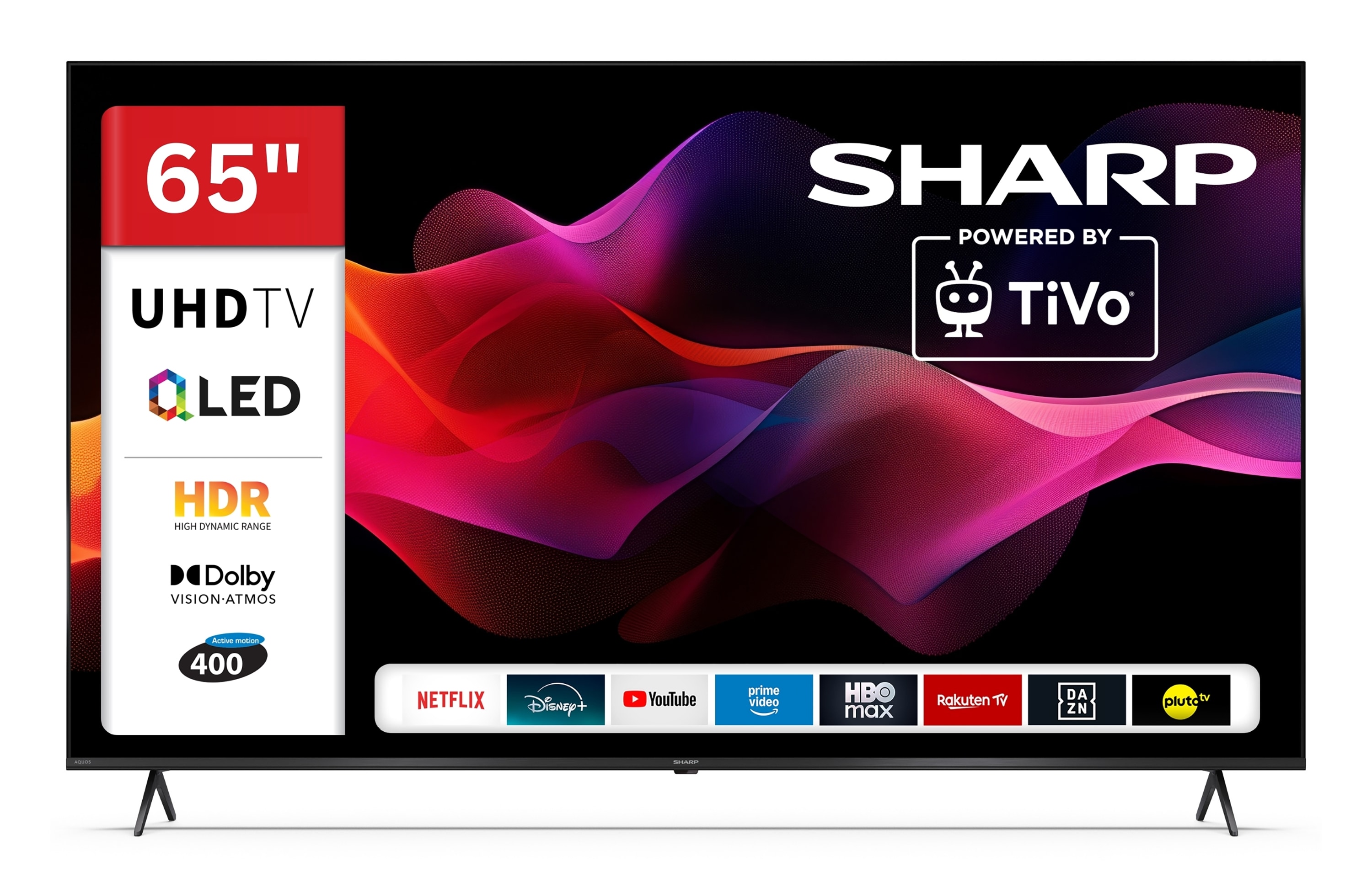 Sharp 65HM5745E QLED Fernseher 65 Zoll Smart TV by TiVo 4K UHD Fernseher mit HDR Dolby Vision (2026) 