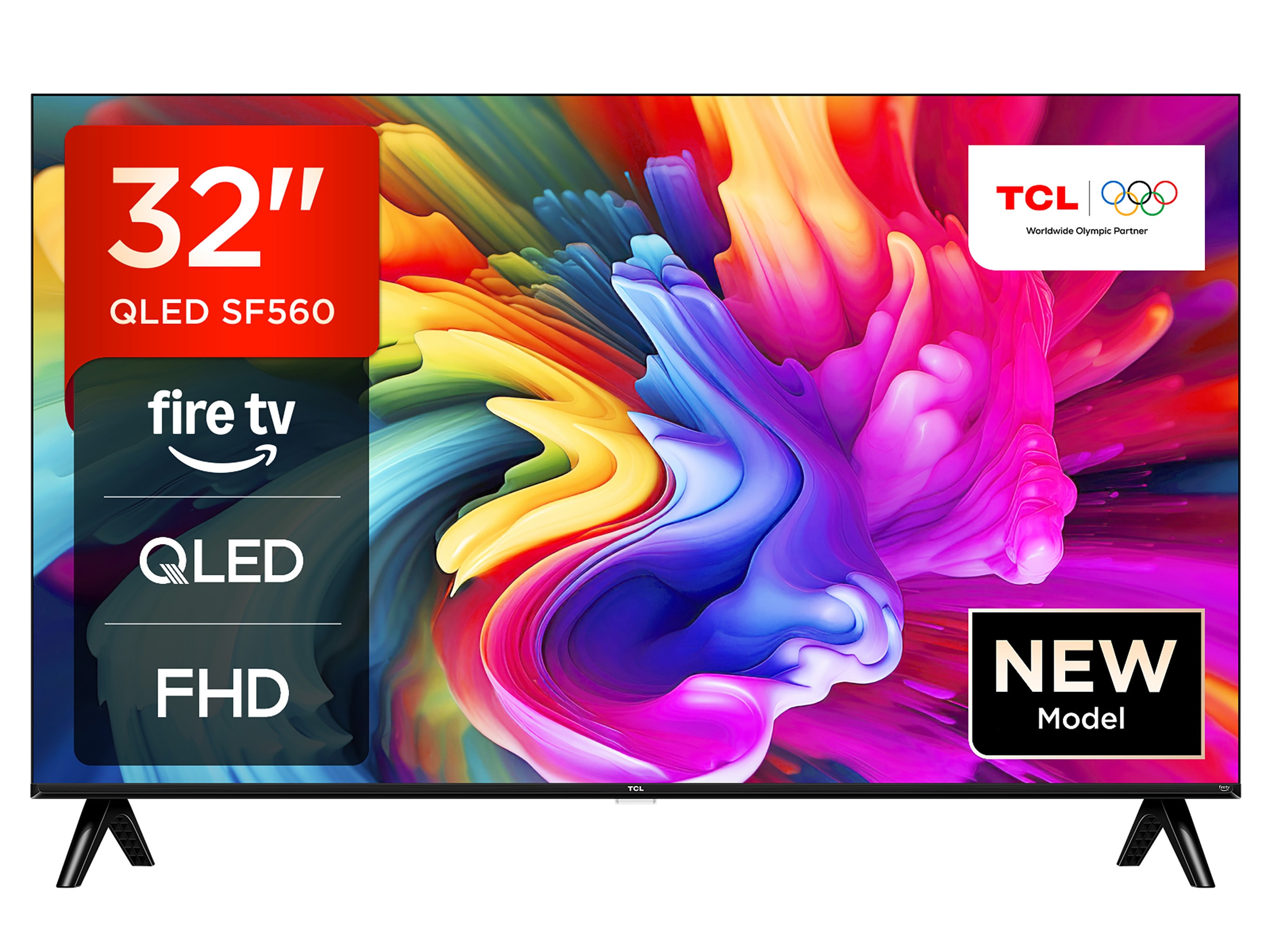 TCL 32SF560 QLED Fernseher 32 Zoll Fire TV Full HD Smart TV HDR Fernseher Alexa Triple-Tuner (2026) 