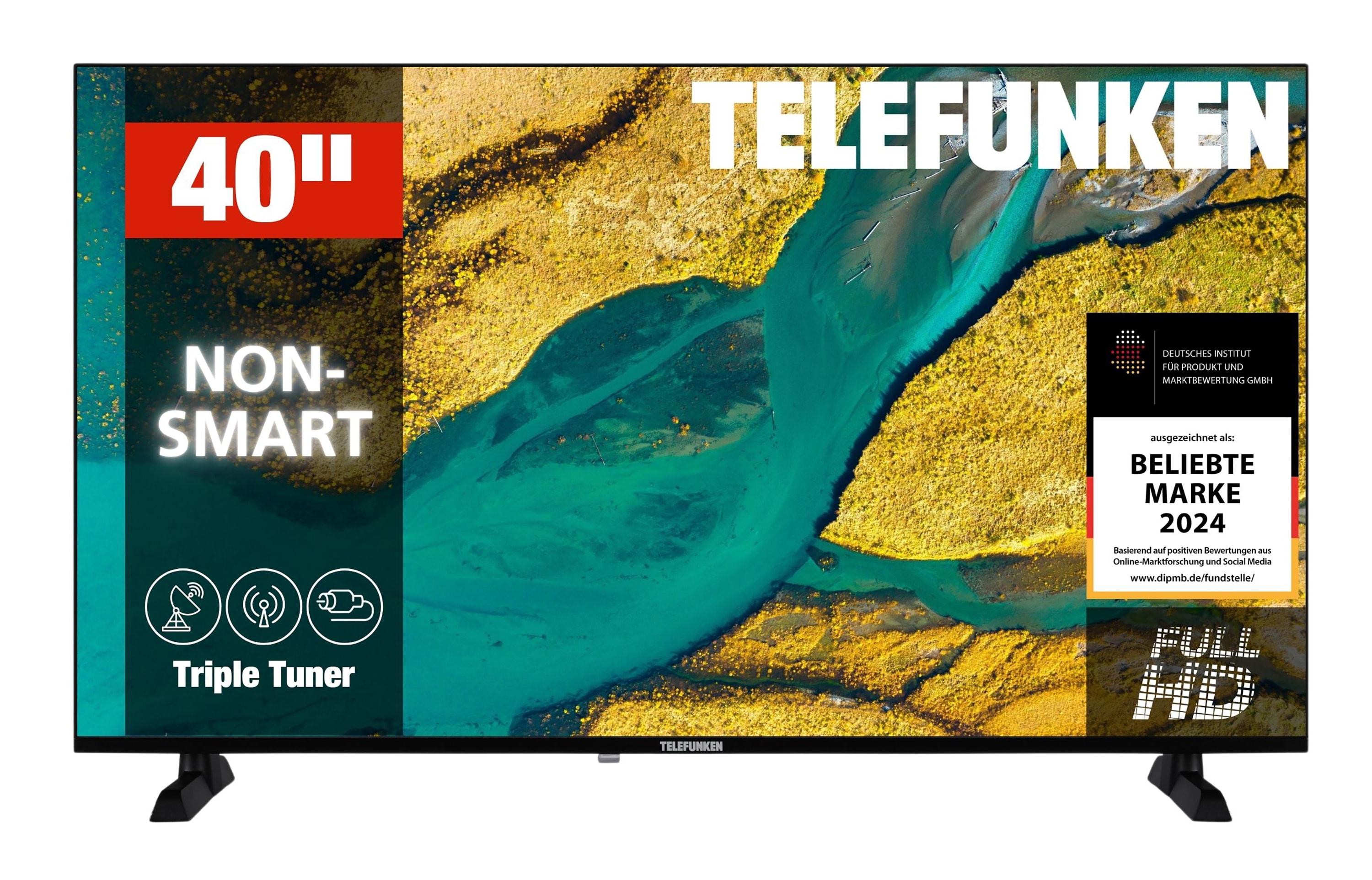Telefunken XF40P900S Fernseher 40 Zoll LED TV mit Full HD Aufl&ouml;sung und Triple-Tuner (2026) 