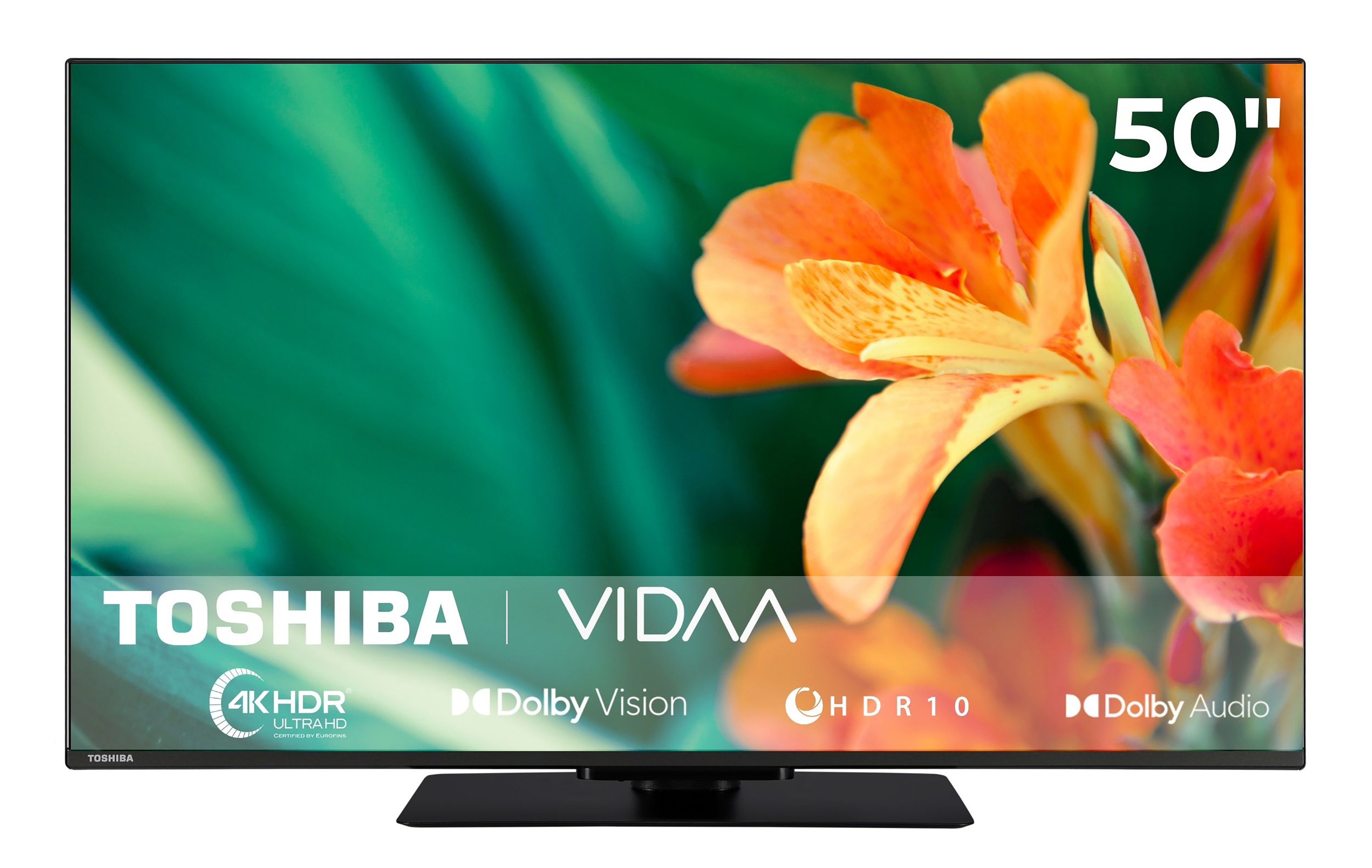 Toshiba 50UV3463DA Fernseher 50 Zoll Smart TV VIDAA 4K UHD HDR Dolby Vision, Triple-Tuner (2026) 