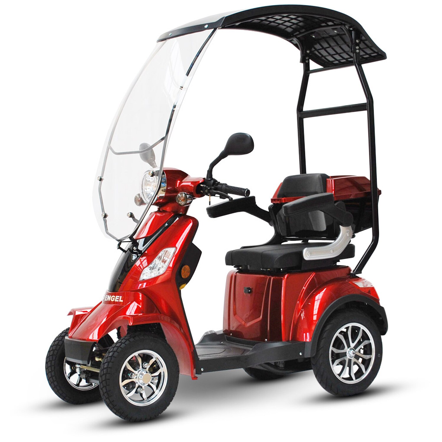 ECO ENGEL 510 Rot mit Dach, Elektromobil 