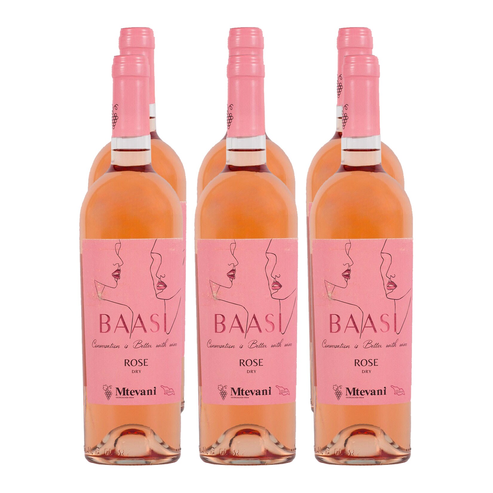 Mtevani BAASI Ros&eacute; 12,5 % vol 6 x 0,75 Liter 