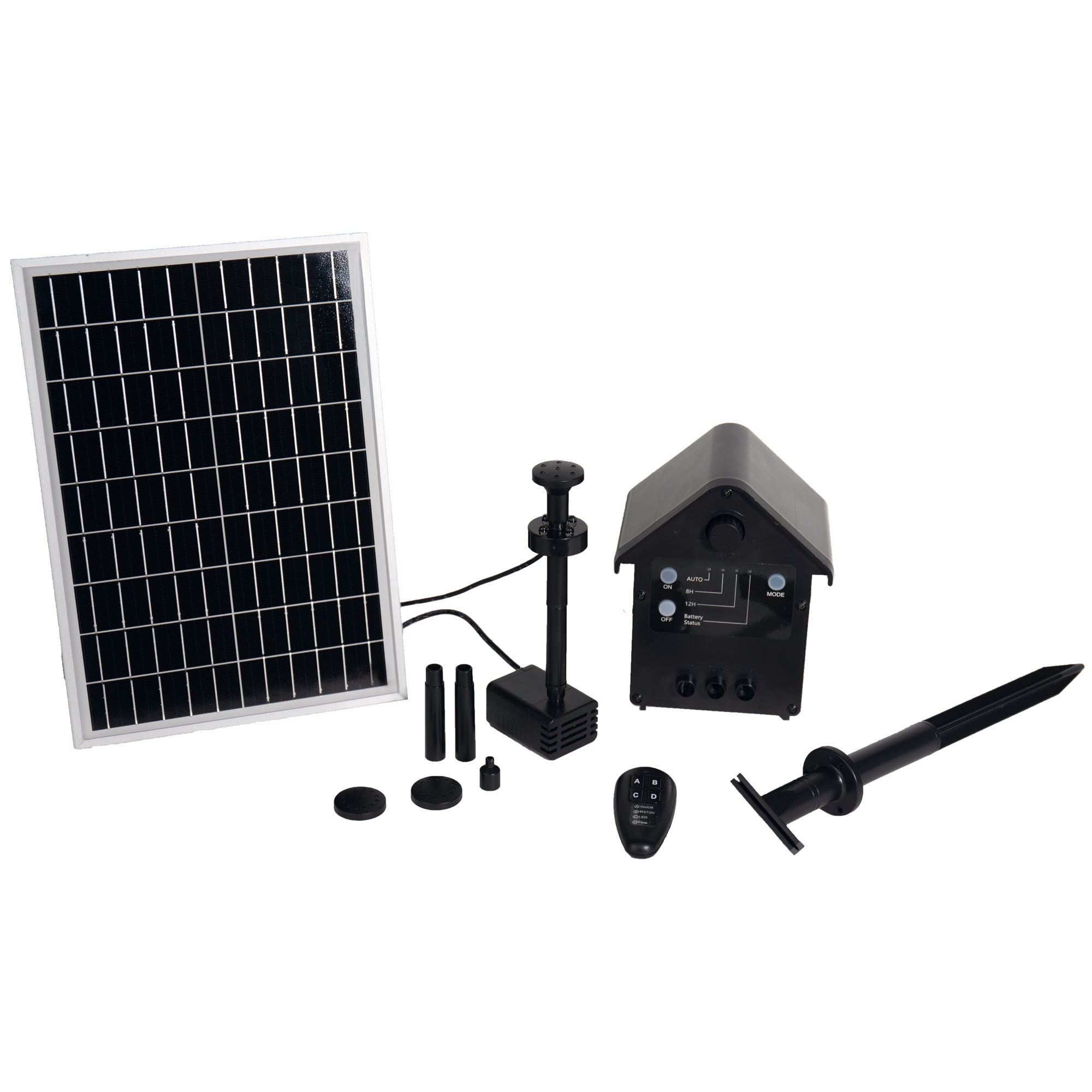 T.I.P. Solar-Teichpumen-Set SPS 300/9, inklsuive LED-Beleuchtung f&uuml;r tolle Effekte 