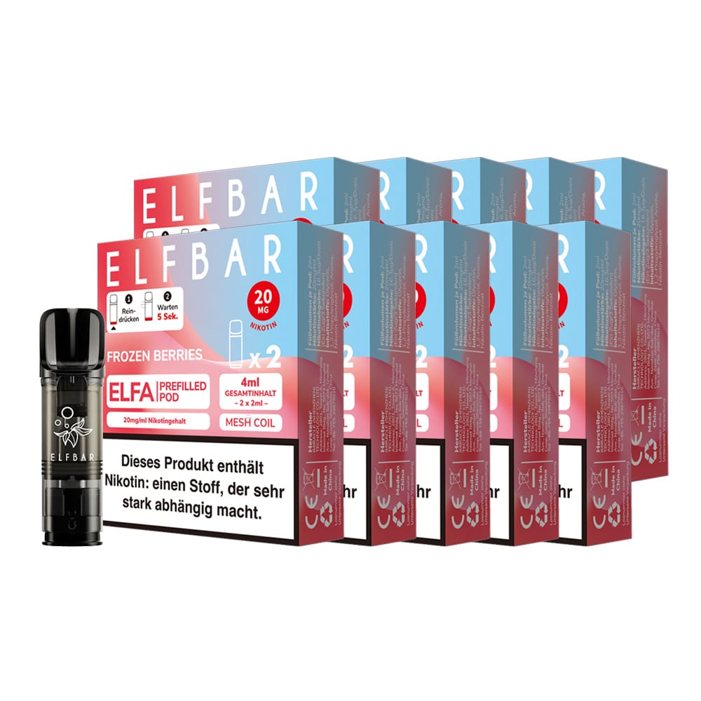ELFBAR ELFA Prefilled Pod x 2 - Frozen Berries 2.0% , 10er Pack 