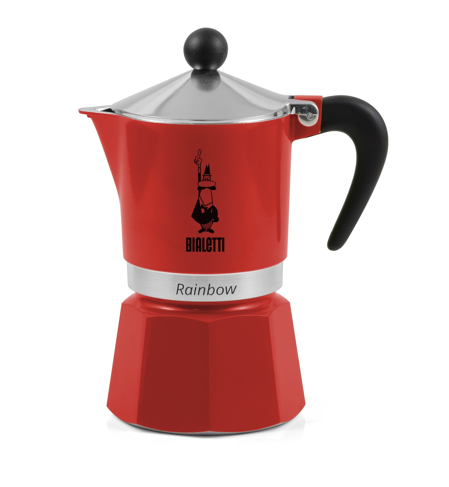 Espressokocher Rainbow 1 Tasse rot