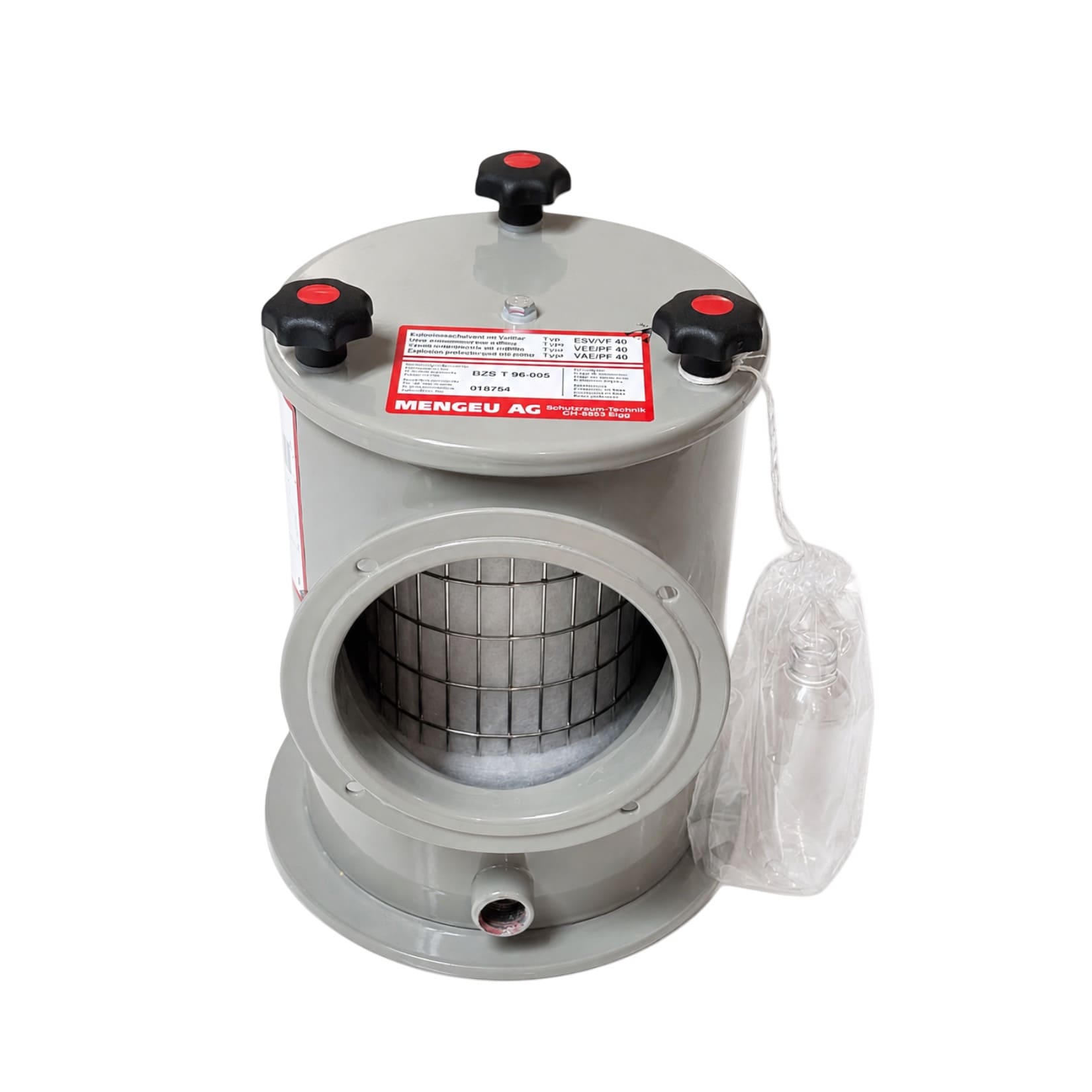 BSSD Defence Explosionsschutzventil mit Vorfilter ESV/VF 40 