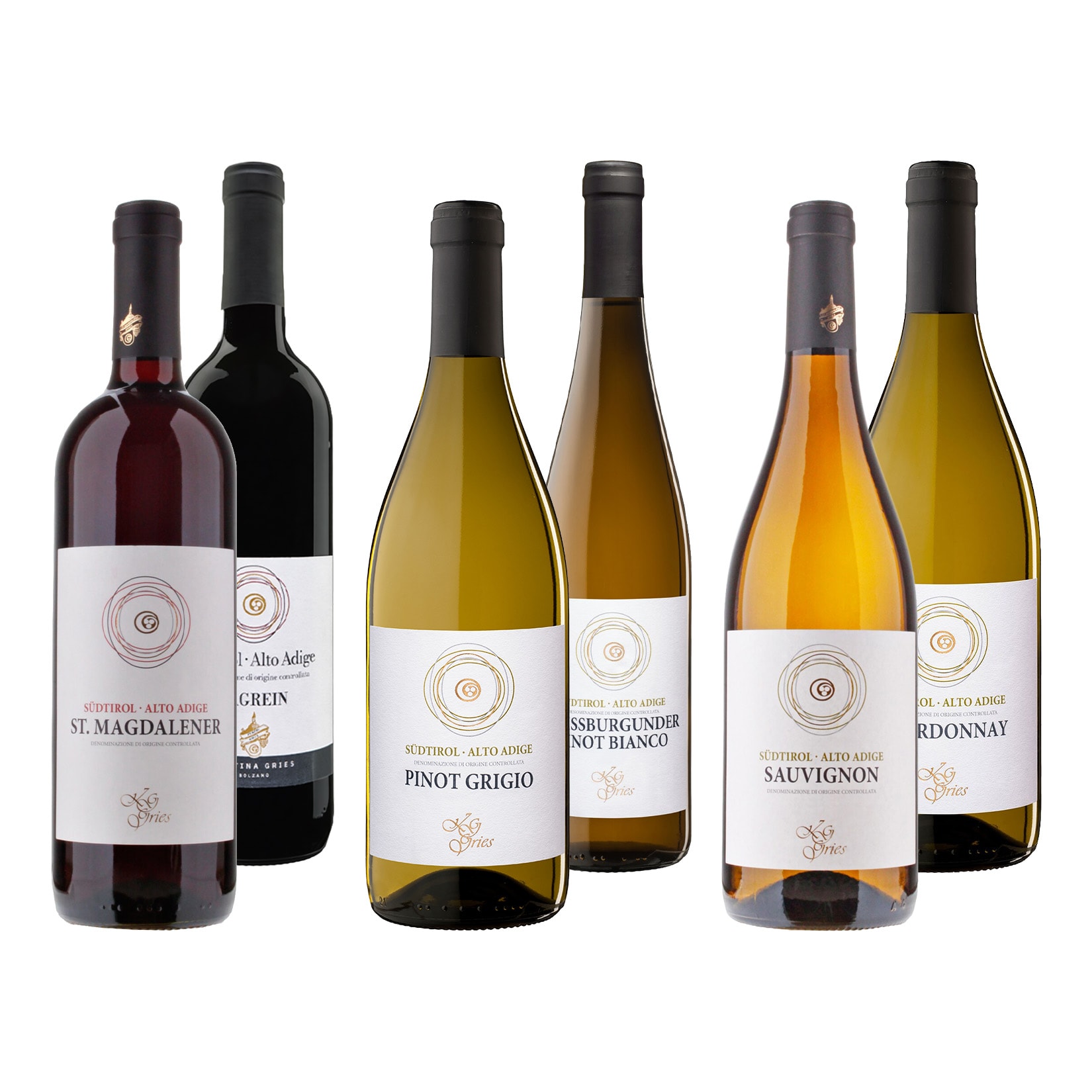 Weinpaket S&uuml;dtirol "Gries" 12,5 - 13,5 % vol 6 x 0,75 Liter 