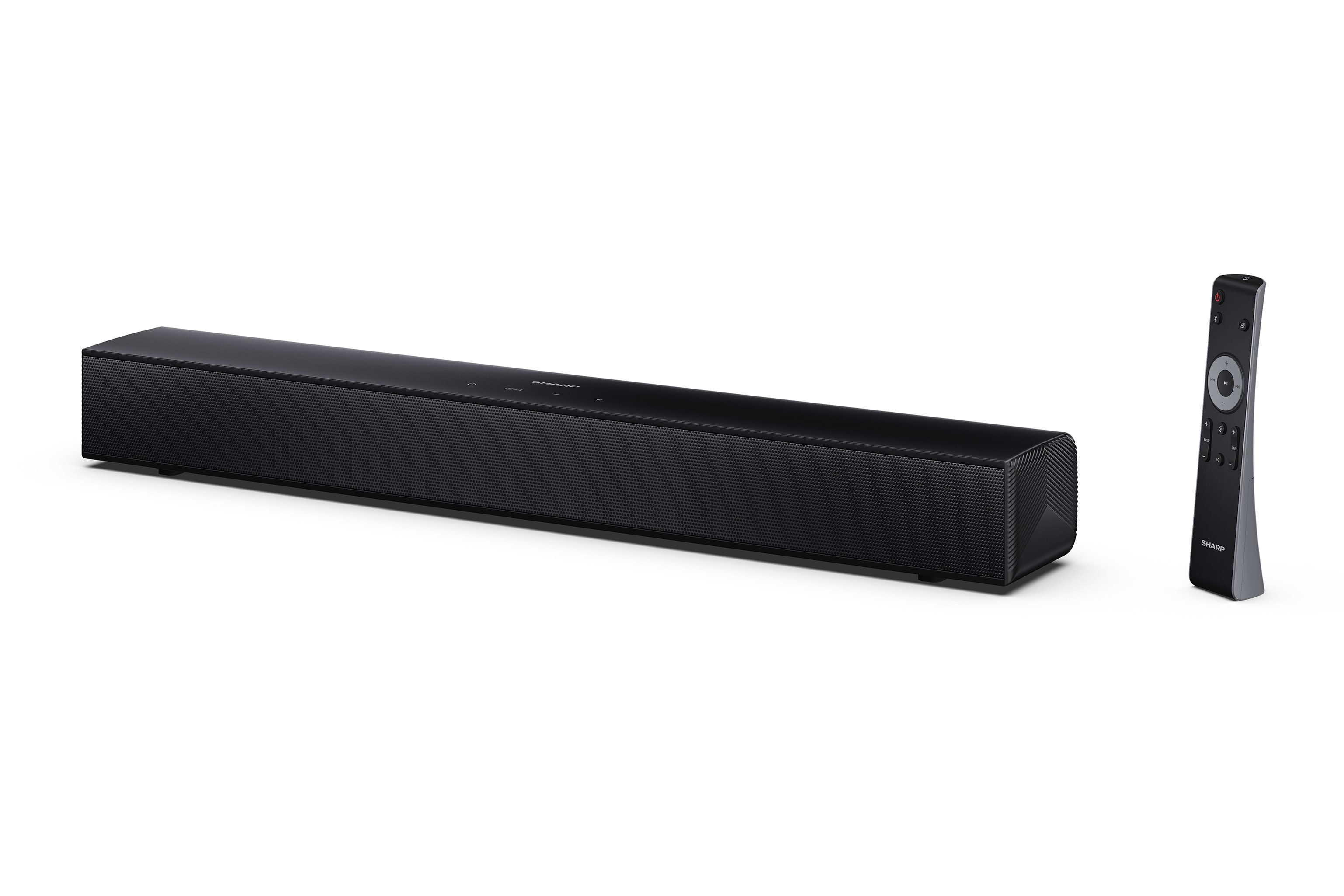 Sharp HT-SB100 2.0 TV Soundbar mit Bluetooth und 120 Watt, Roku kompatibel, 55 cm, schwarz 
