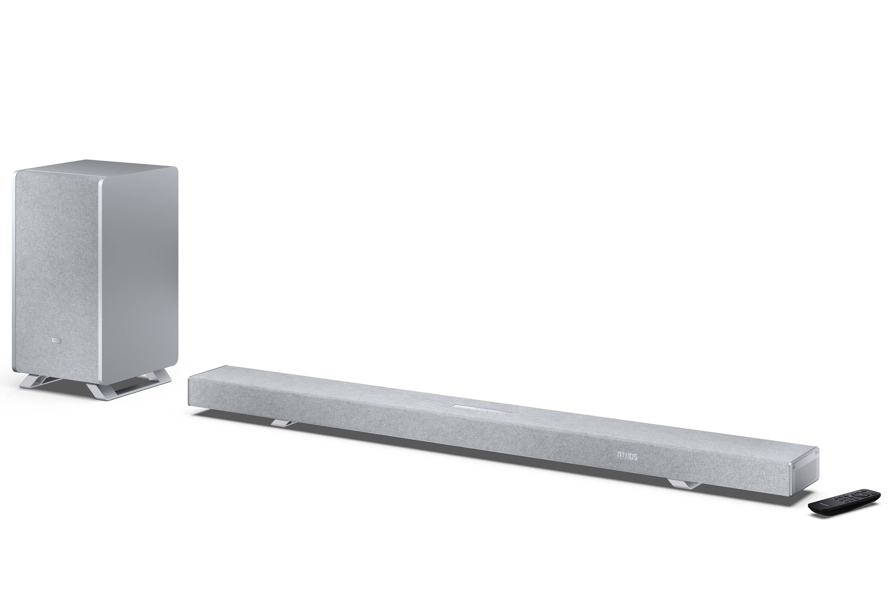 Sharp HT-SBW55121 Dolby Atmos Soundbar 5.1.2 kabelloser Subwoofer 650W Bluetooth, silber 