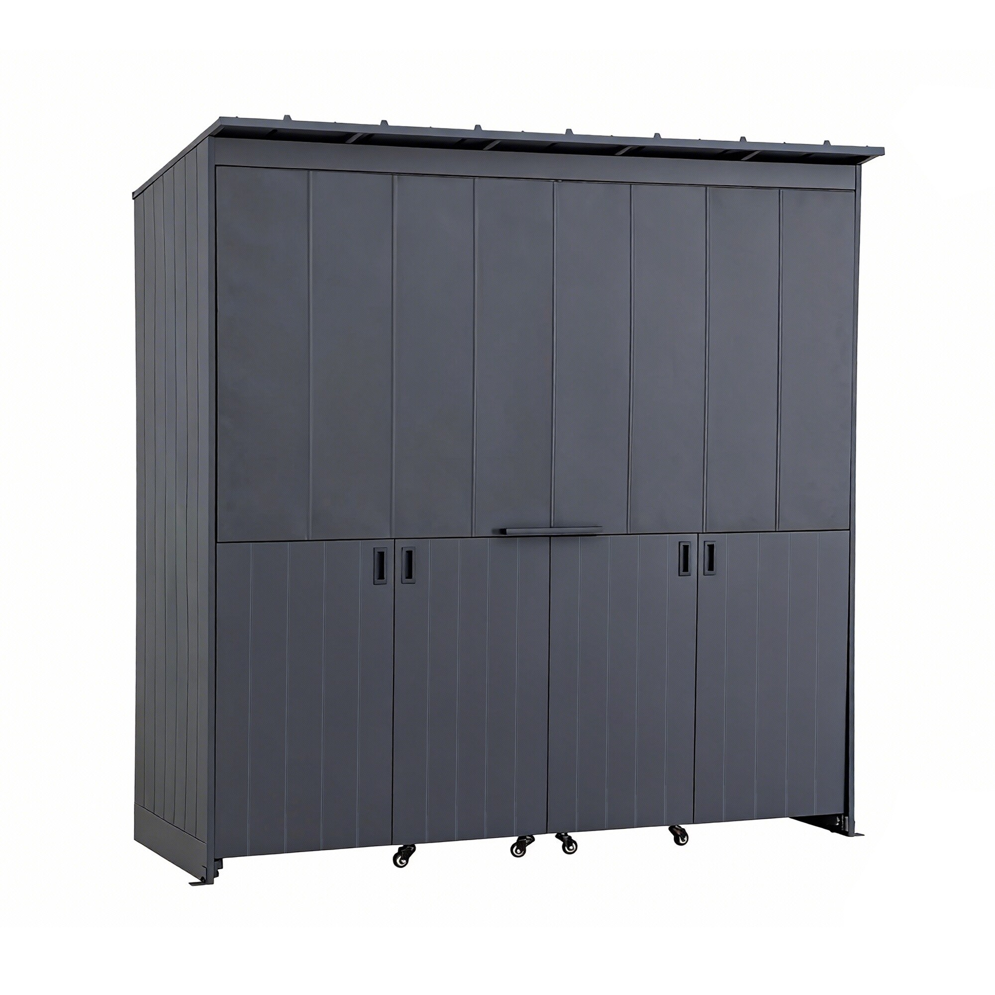 Gartenhaus MAMBO f&uuml;r Outdoor K&uuml;che - 94cm x 220cm, schwarz 
