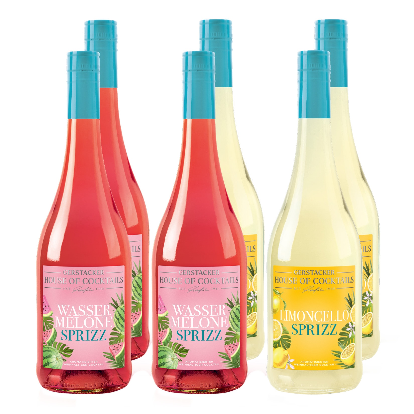 Gerstacker Frucht Sprizz Wassermelone & Limoncello 5,0 % vol 6 x 0,75 Liter 