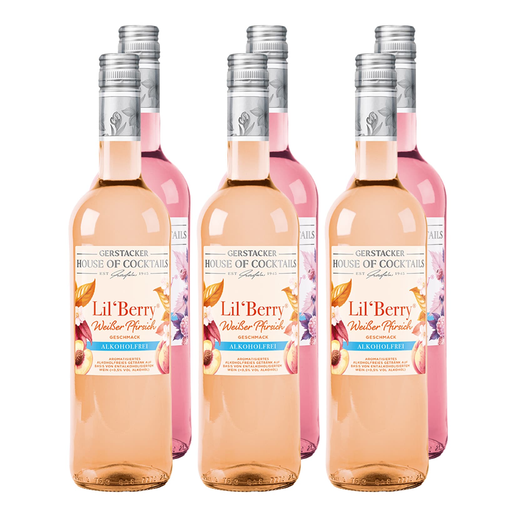 Lil&acute;Berry alkoholfrei verschiedene Sorten 6 x 0,75 Liter 