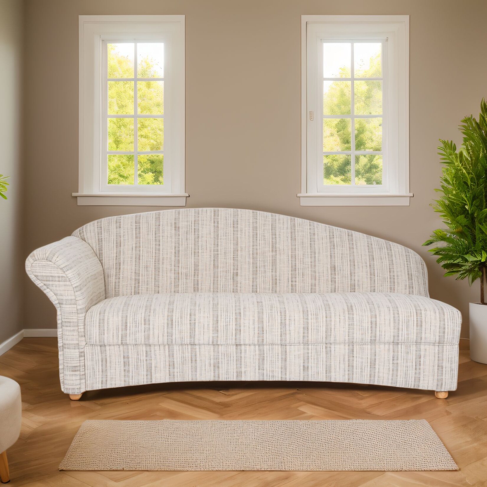 3-Sitzer Sofa Loretta mit linker Armlehne, ca. 193 x 83 x 85 cm - Grau