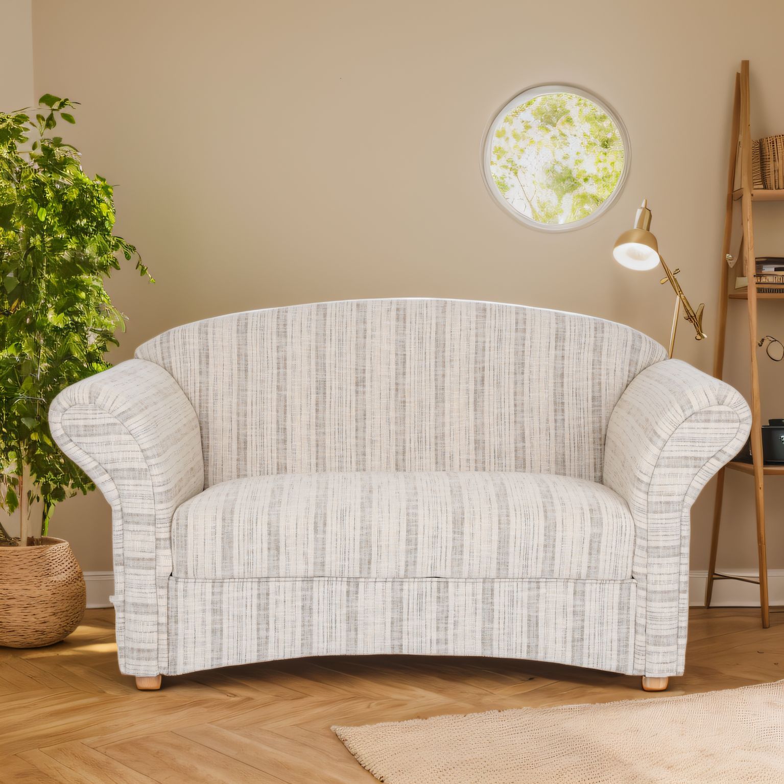 2-Sitzer Sofa Loretta, ca. 153 x 83 x 85 cm - Grau 