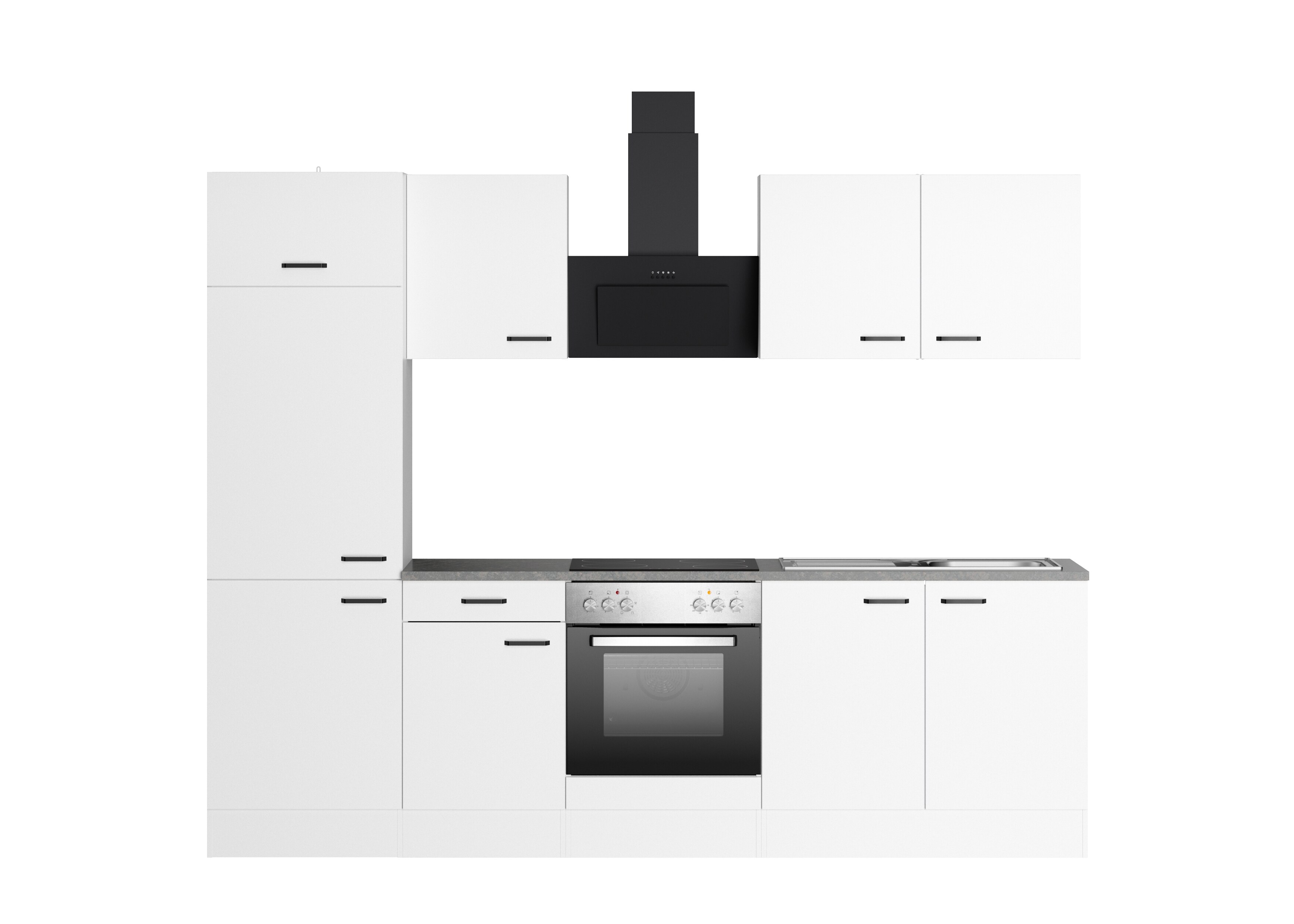 OPTIFIT Bonn214 Einbauk&uuml;che 270 cm mit E-Ger&auml;ten 