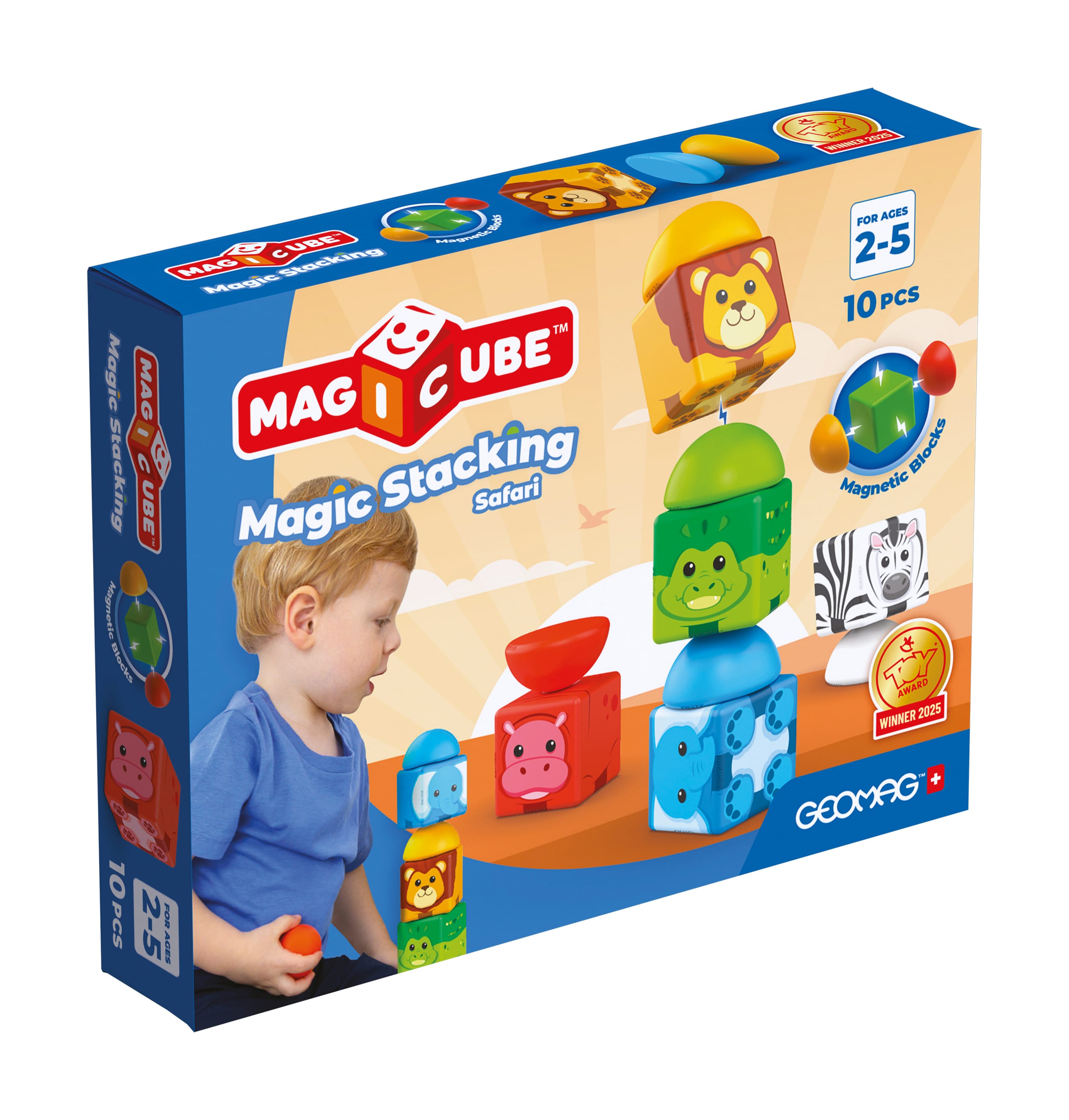 305 Geomag Magicube Blocks Stacking Safari 10 