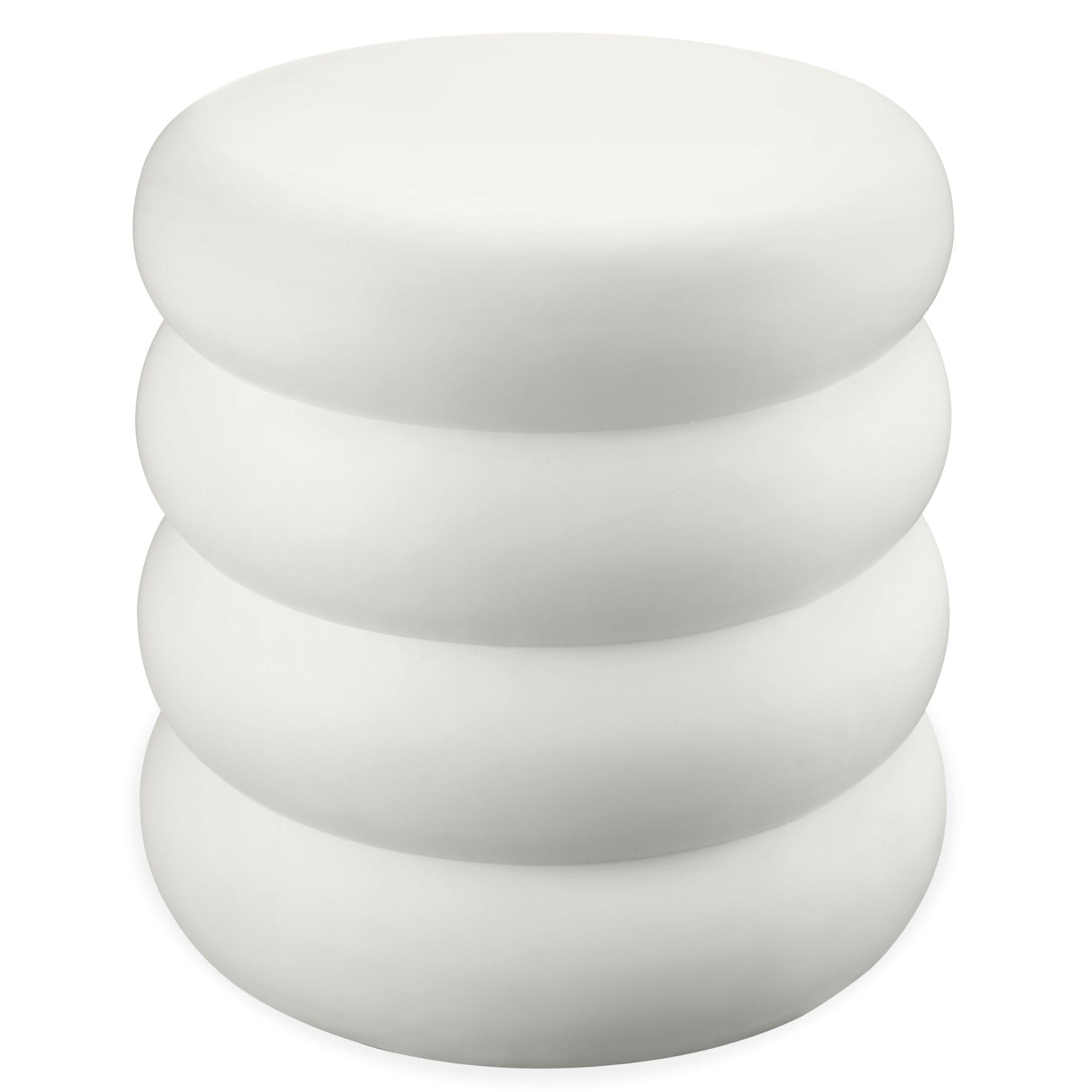 tectake&reg; Beistelltisch, rund, im Chubby-Design, glatte Oberfl&auml;che mit mattem Finish, &Oslash; 45 x 46 cm 