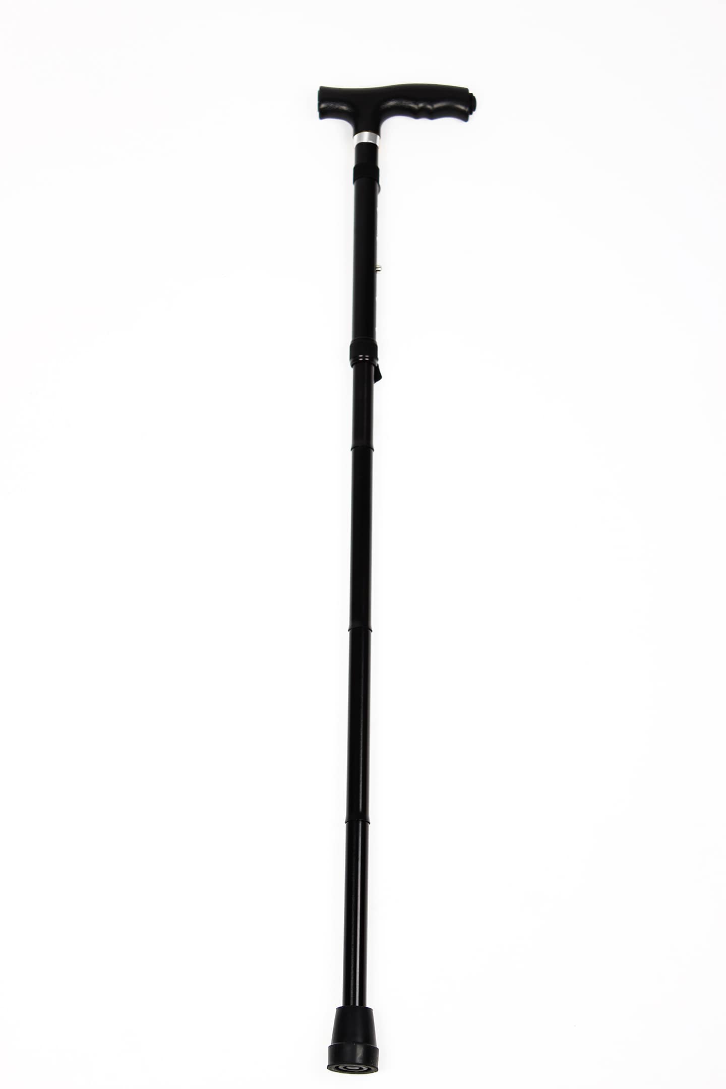 Vital Comfort Reisestock faltbar, mit Licht, schwarz 