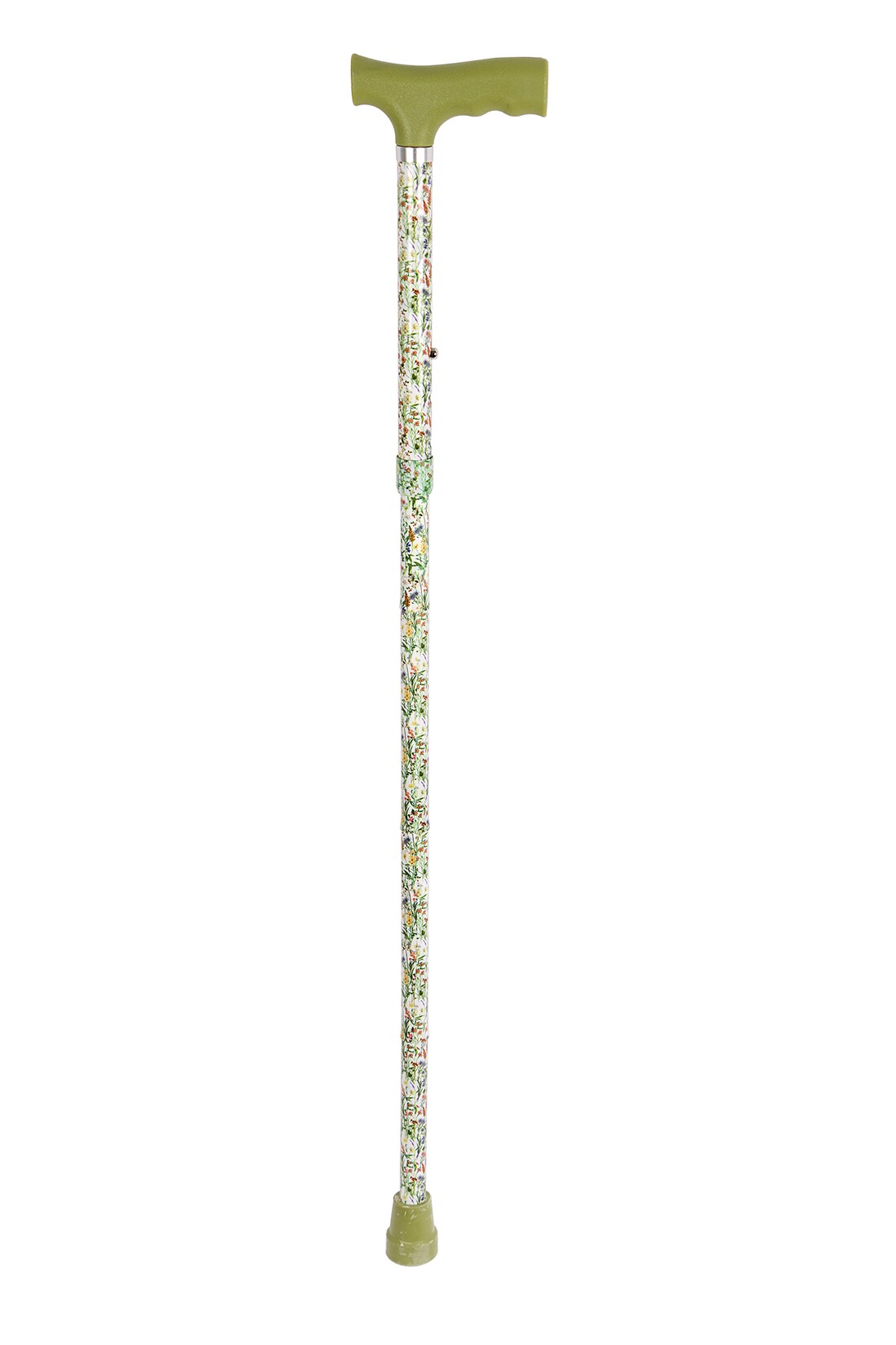 Vital Comfort Reisestock faltbar, Wildblumendesign, grün