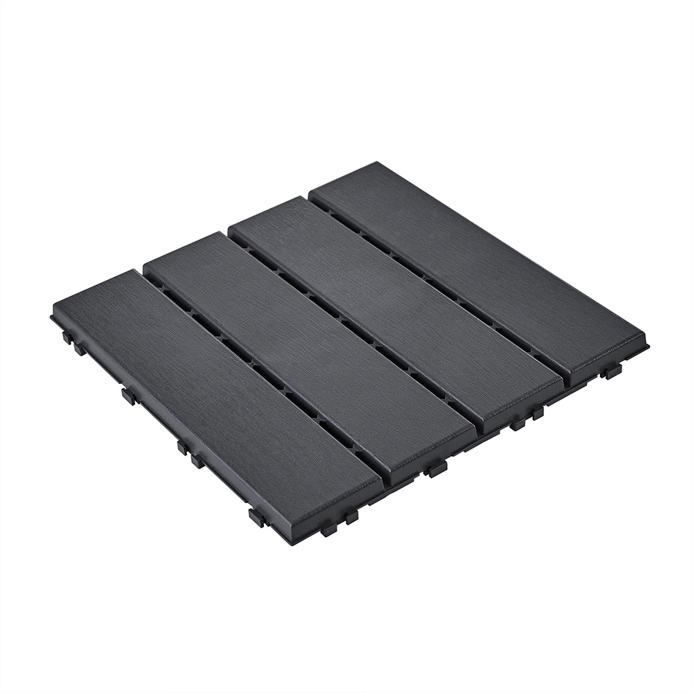 SoBuy Raumteiler mit Rastverschluss Schwarz 30x30x2cm Modern 
