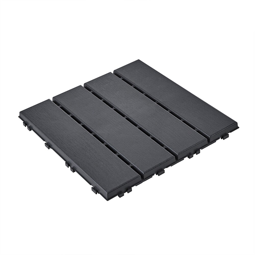 SoBuy Raumteiler mit Rastverschluss Schwarz 30x30x2cm Modern